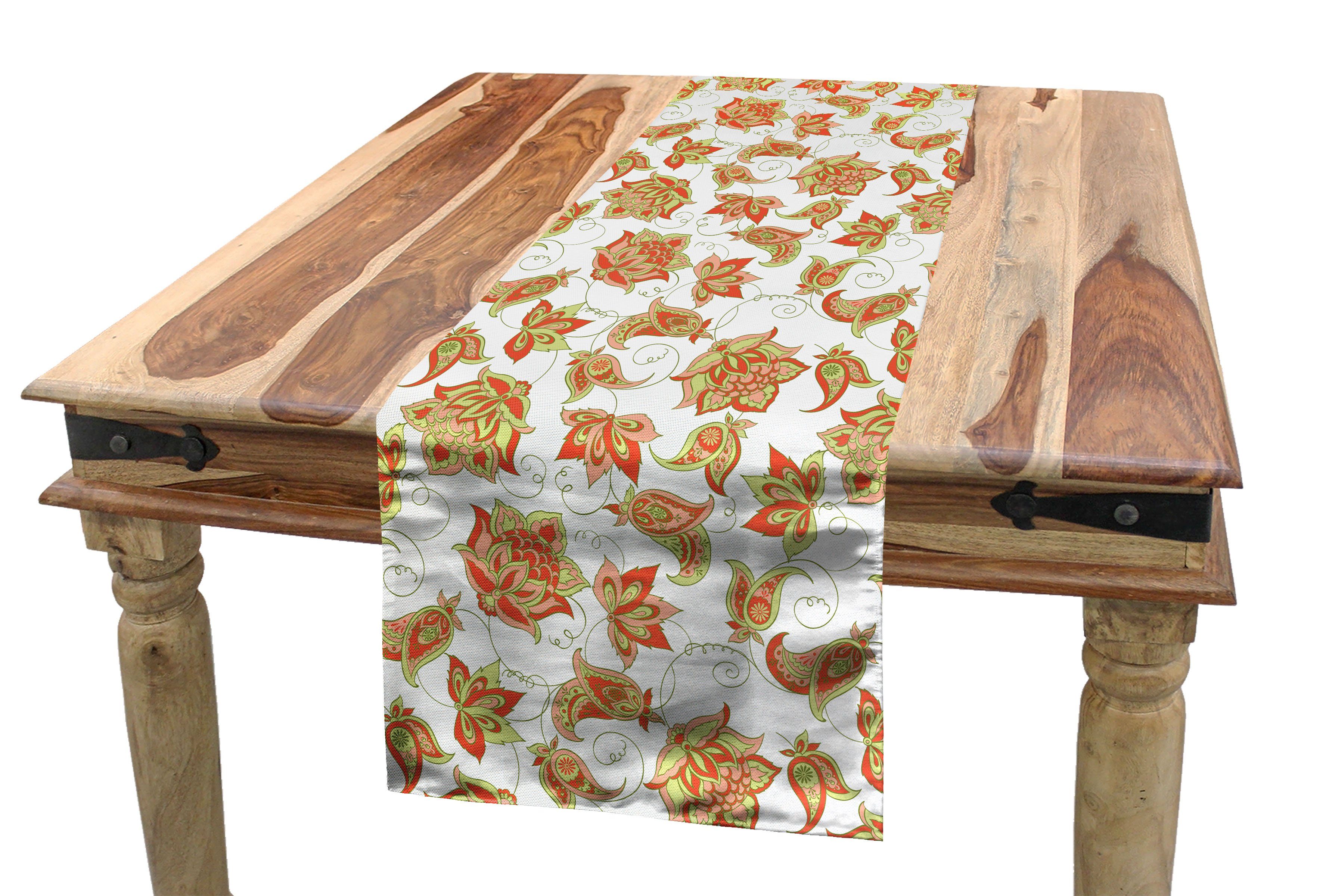 Abakuhaus Tischläufer Esszimmer Küche Rechteckiger Dekorativer Tischläufer, Paisley man Vivid Entwurf