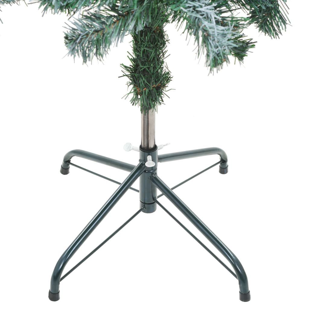 150 vidaXL Beleuchtung Künstlicher mit Gefrostet Zapfen Weihnachtsbaum & Weihnachtsbaum cm