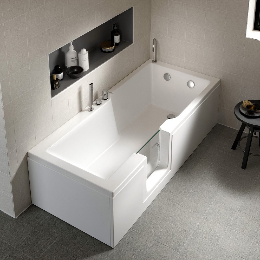 HAK Badewanne EVOLVE Badewanne mit Tür 170x75cm Ausführung Links