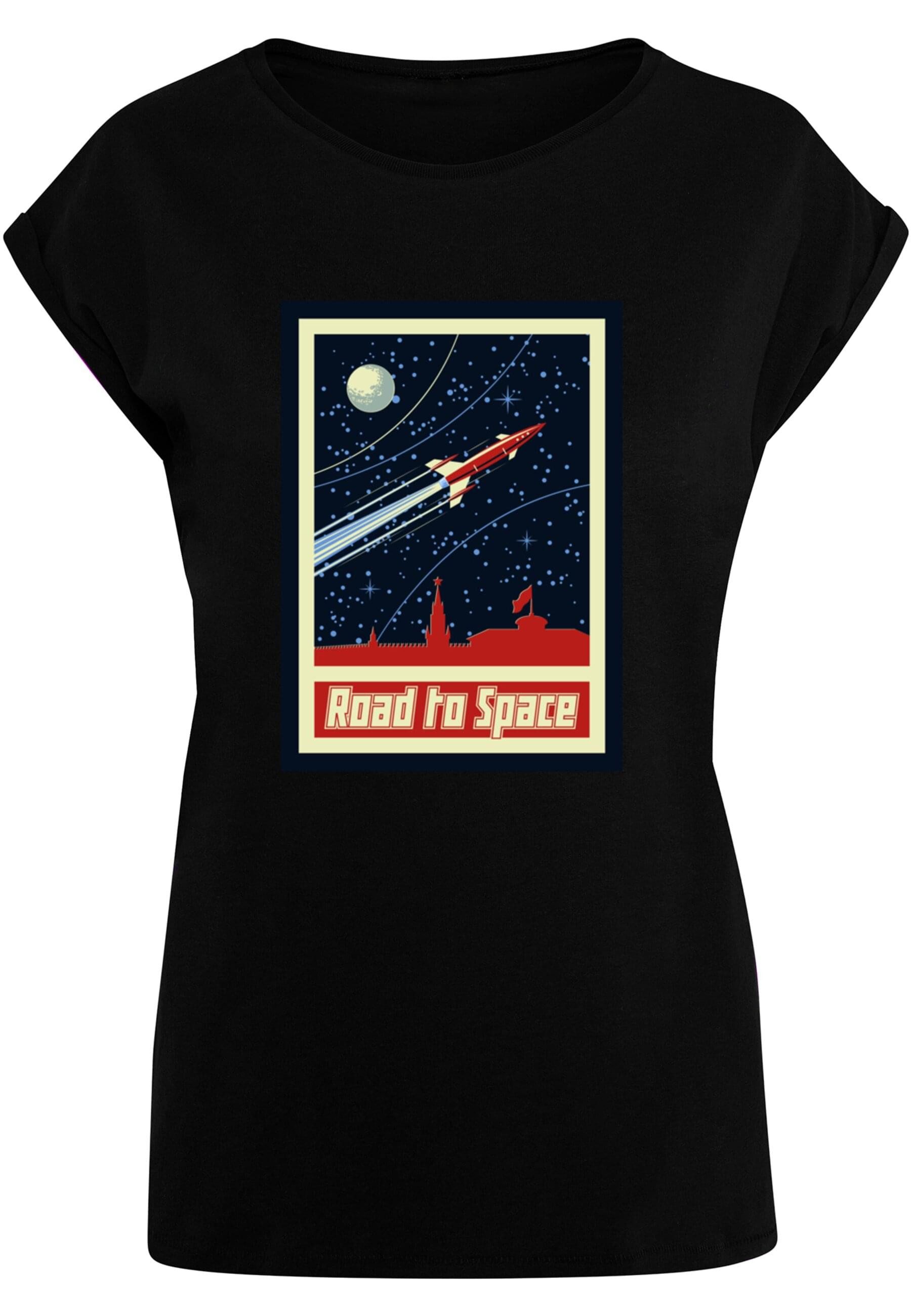 MisterTee T-Shirt MisterTee Damen Ladies Road To Space Box Tee (1-tlg)