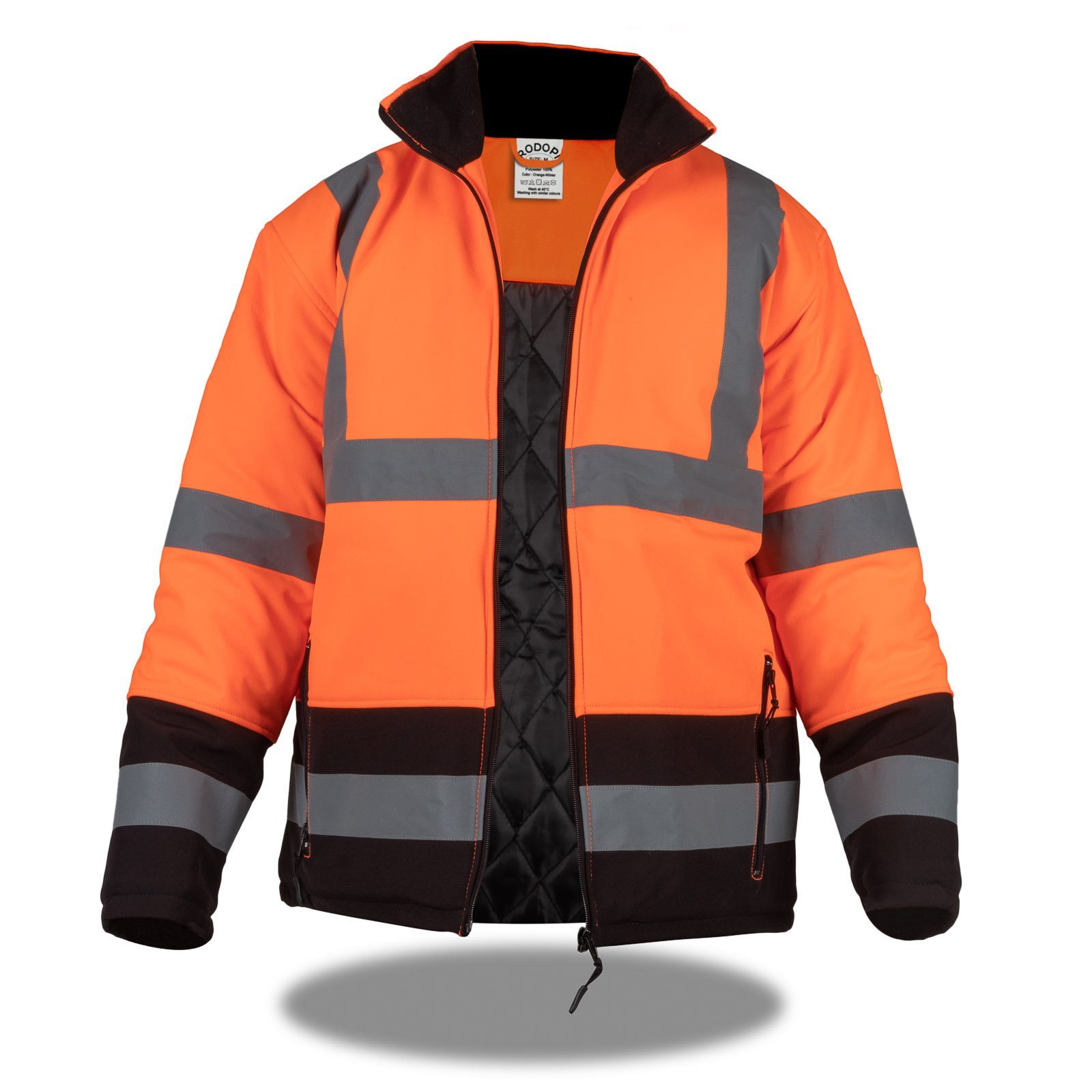 Julido Arbeitsjacke Rodopi Warnschutz reflektierend winddicht wetterfest - wasserdicht Orange wind und Arbeitsjake