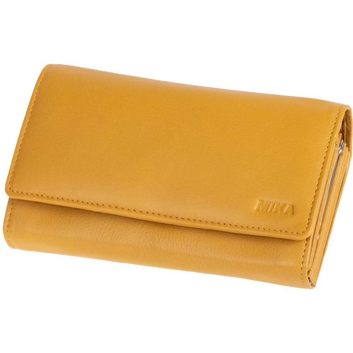 Mika Gürteltasche Damengeldbörse Leder ca 17x10x4,5cm gelb
