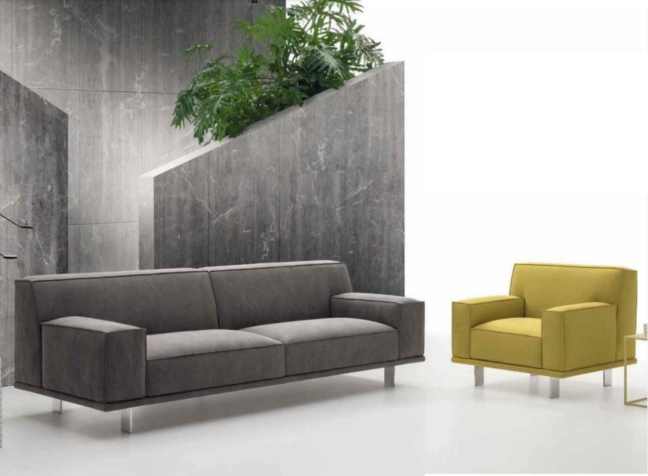 JVmoebel 3-Sitzer Sofagarnitur 3+1 Sitzer Textil Relax Set Design Sofa, Made in Europe