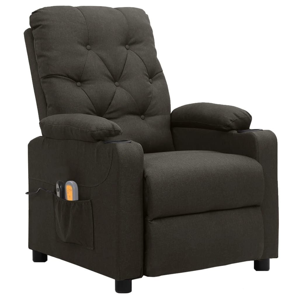vidaXL Massagesessel Massagesessel Elektrisch Taupe Stoff günstig online kaufen