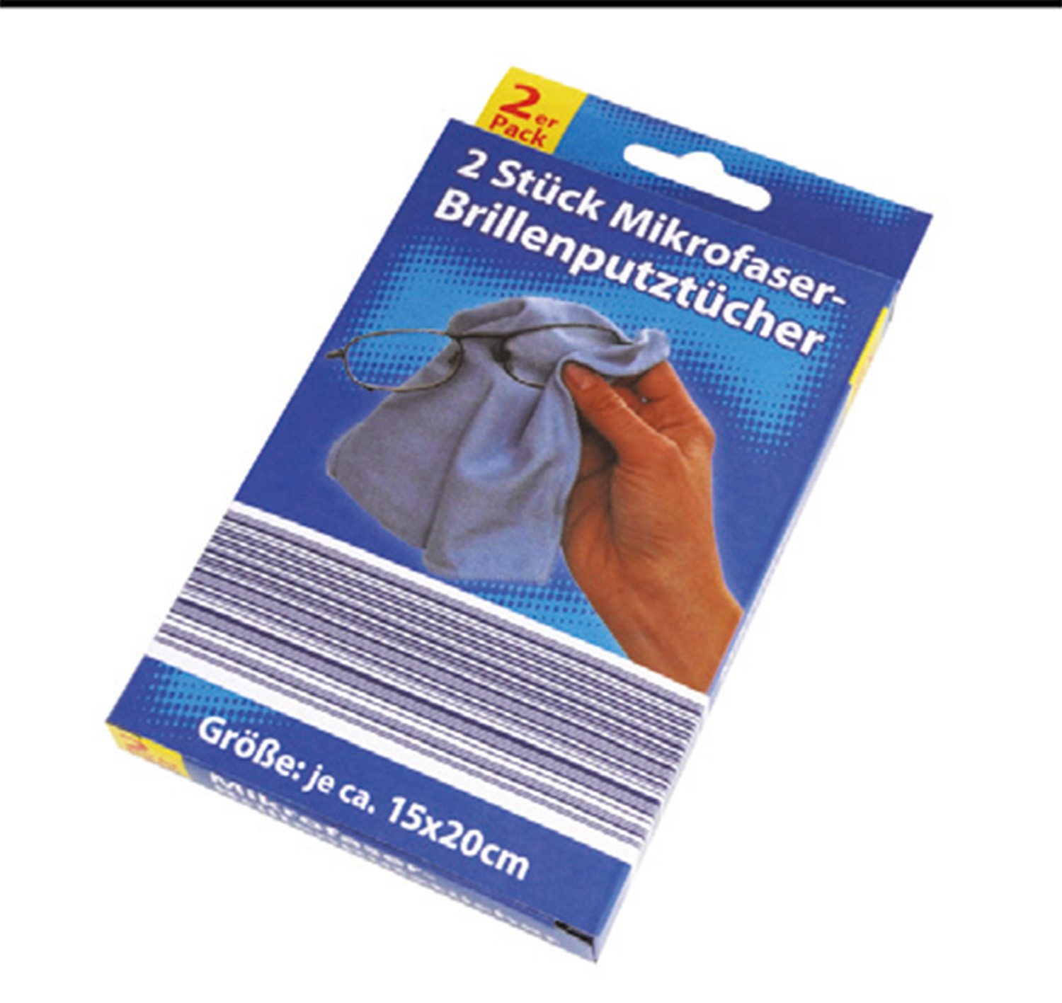 Brillenputztücher, 2er Pack Mikrofasertuch