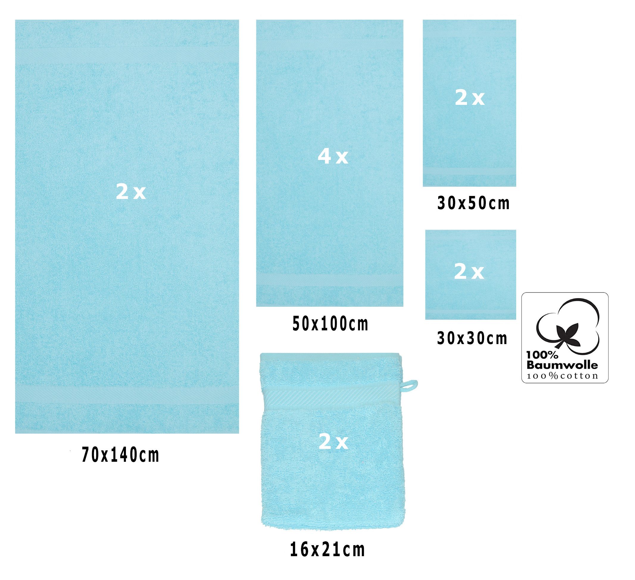 Betz Handtuch Set 12-TLG. Handtuch-Set Palermo, 100% Baumwolle (Set, 12-St) günstig online kaufen