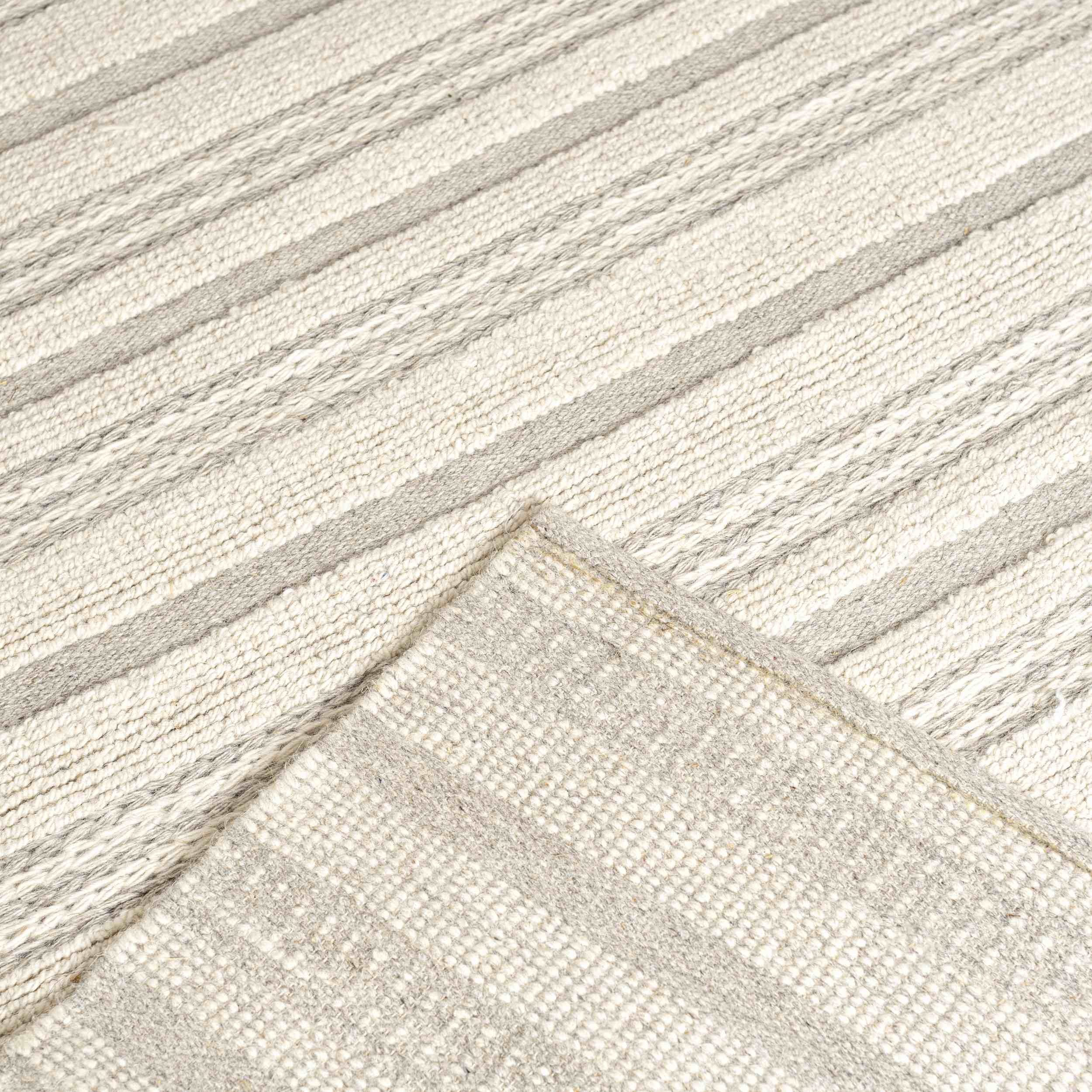 Mazovia, 80 cm Designteppich Japandi, x Handwebteppich Wollteppich 150 Naturprodukt Wolle,