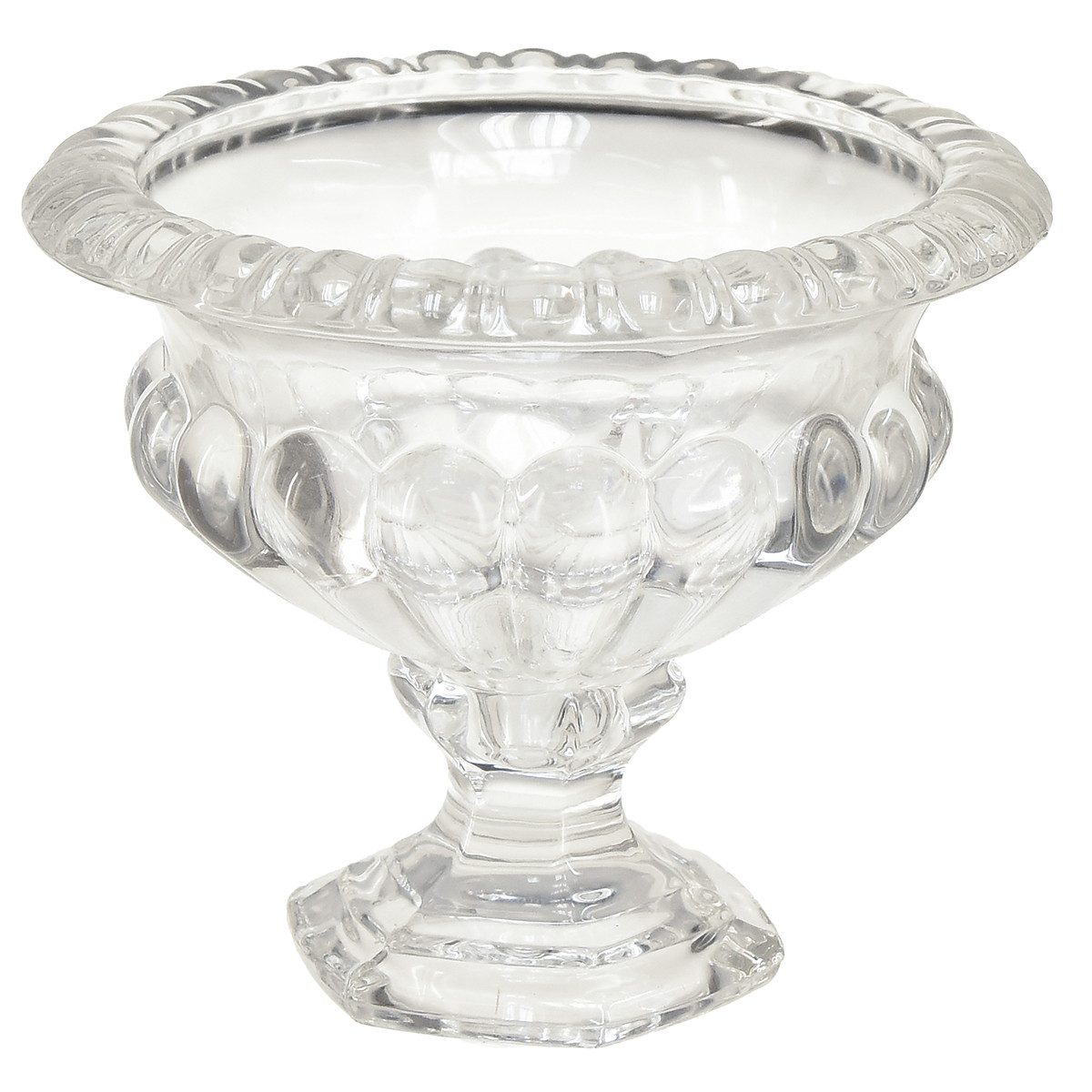 Viana Tischvase Klar Glas-Schale Vintage-Dekoration Ø13x11cm günstig online kaufen