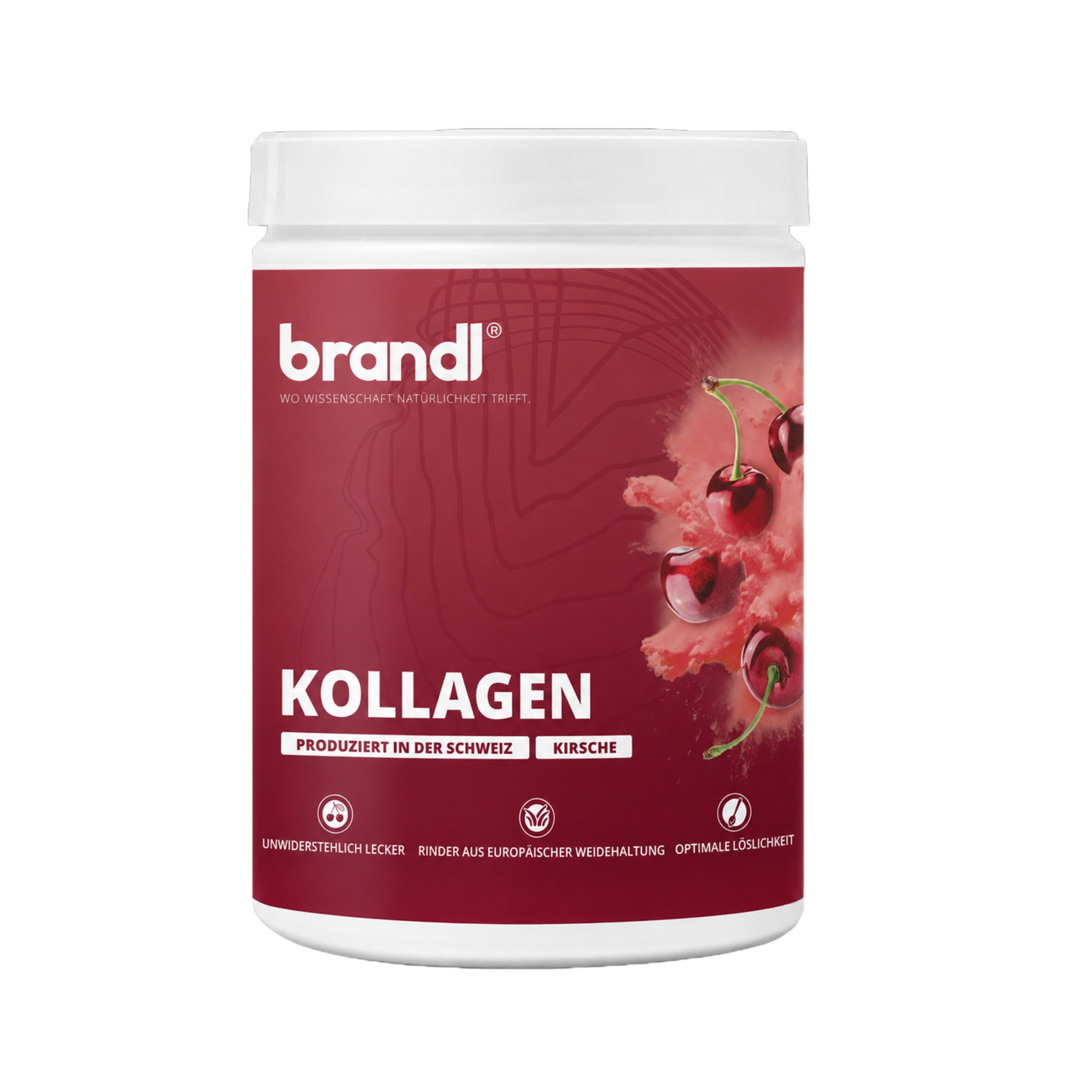Brandl Nutrition Kollagen Pulver für Gelenke, Knie und Haut, aus Schweizer Weidehaltung Pulver, 555 g, geschmacks- und geruchsneutral & unabhänging laborgeprüft