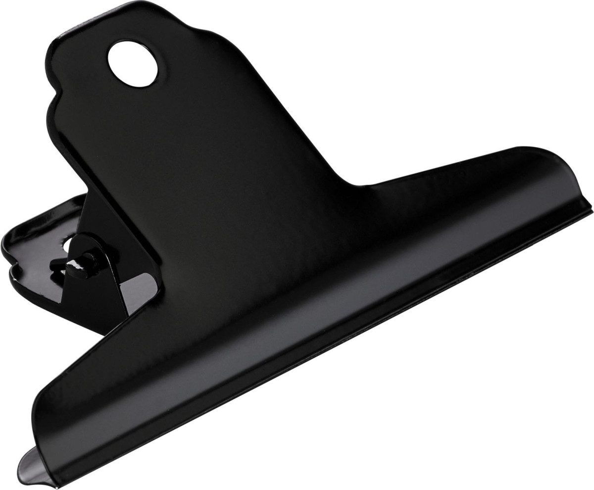 ALCO Büroklammer Briefklemmer 100mm schwarz 10 Stück