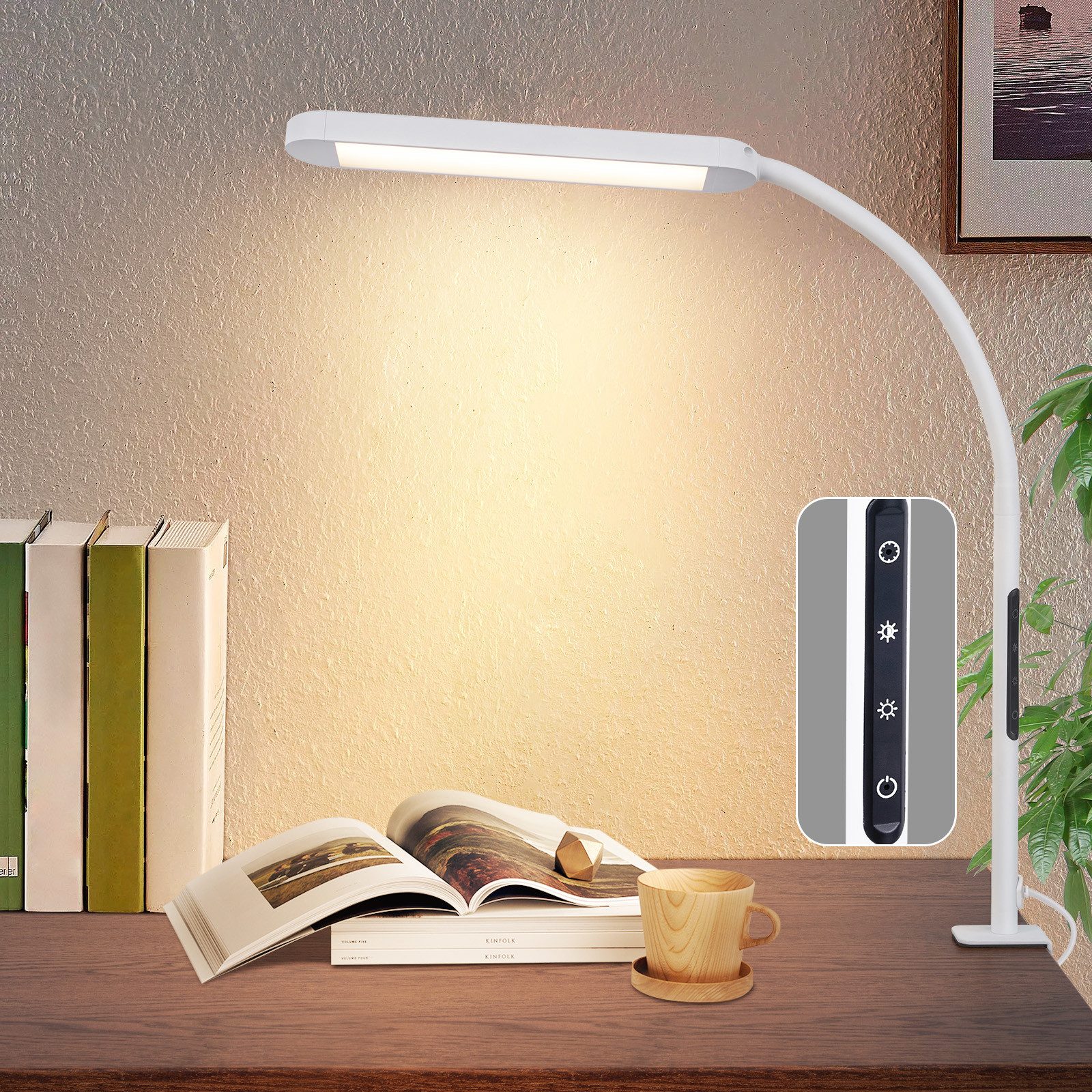 ZMH LED Tischleuchte Dimmbar - Klemmlampe günstig online kaufen
