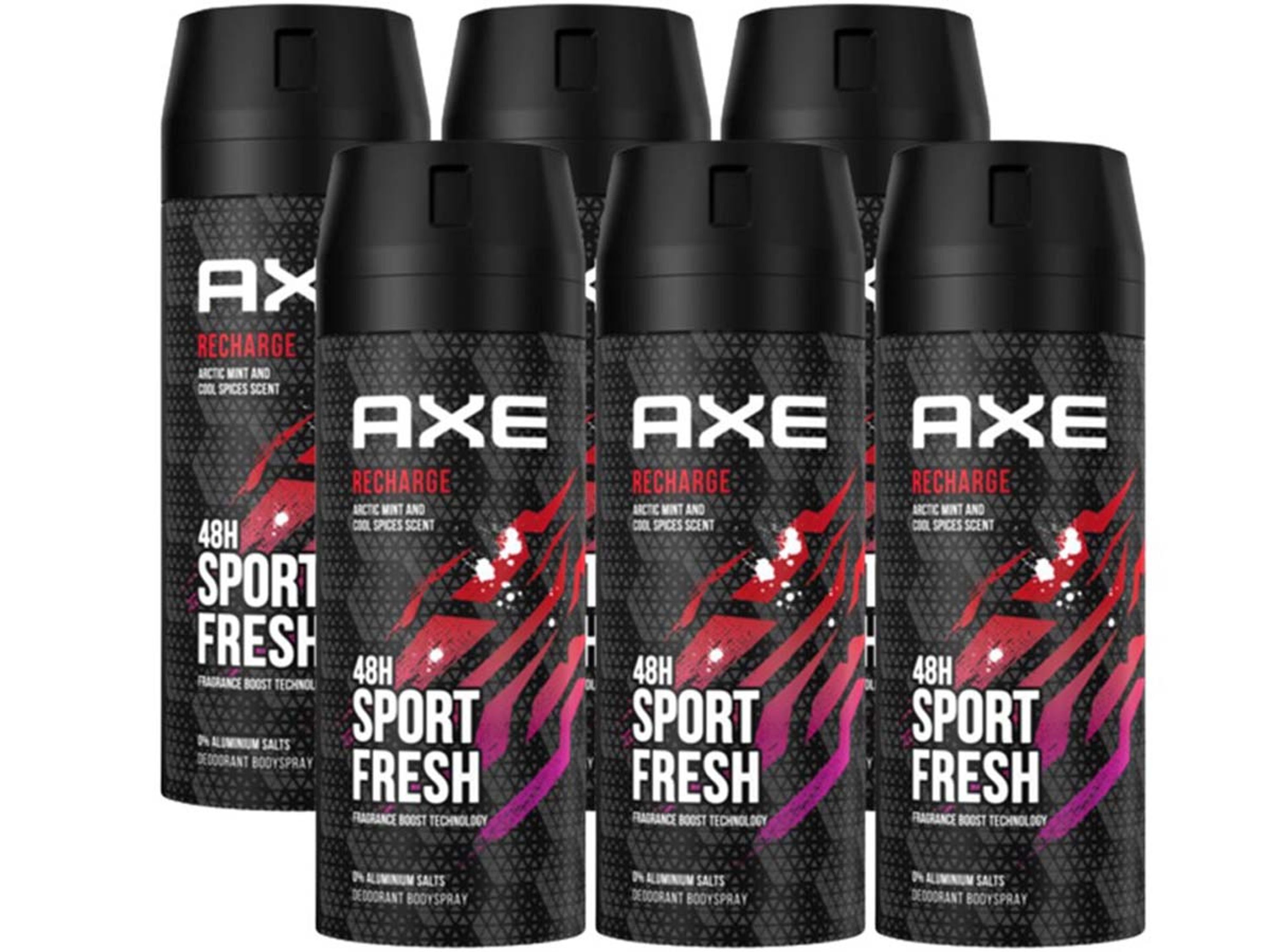 axe Deo-Set AXE Bodyspray Recharge Sport Fresh 6x 150ml Deo ohne