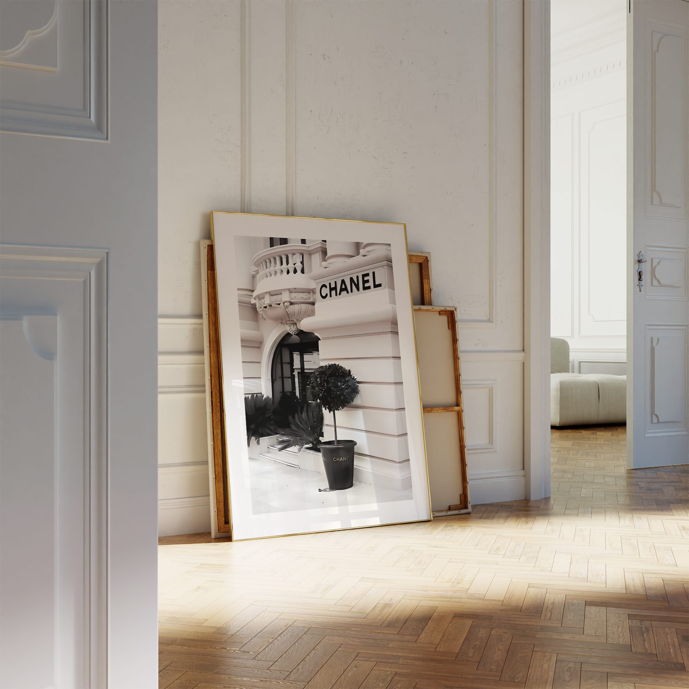 JUSTGOODMOOD Poster Premium ® Chanel Geschäft Poster · ohne Rahmen, Poster in verschiedenen Größen verfügbar – Bild 3 von 5