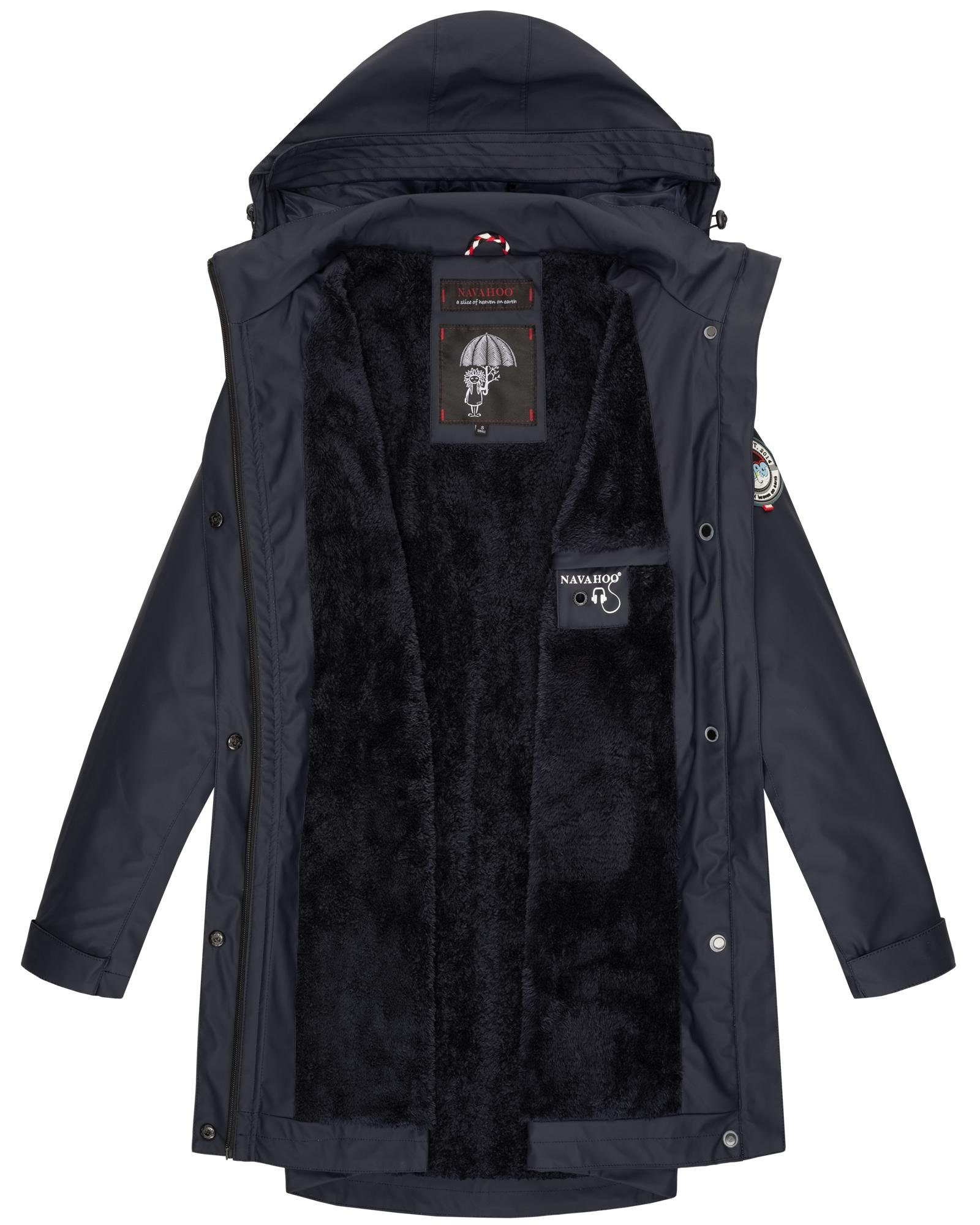 Navahoo Outdoorjacke Deike modischer Damen Outdoor Regenmantel