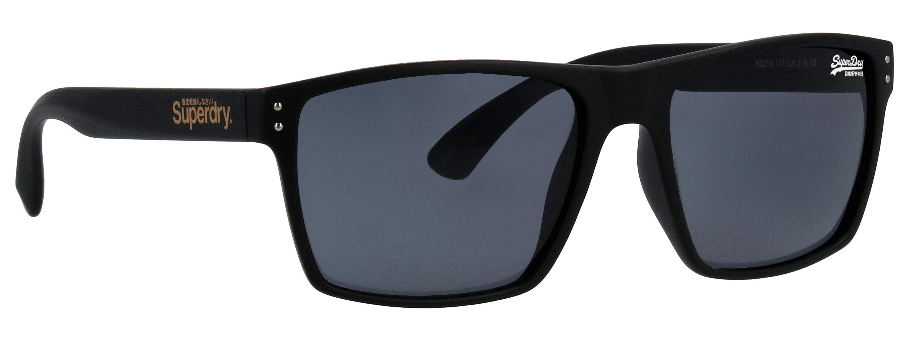 Superdry Sonnenbrille Modell 996054 Form Karree/Eckig, Logoschriftzug auf Bügel, Injectionfassung