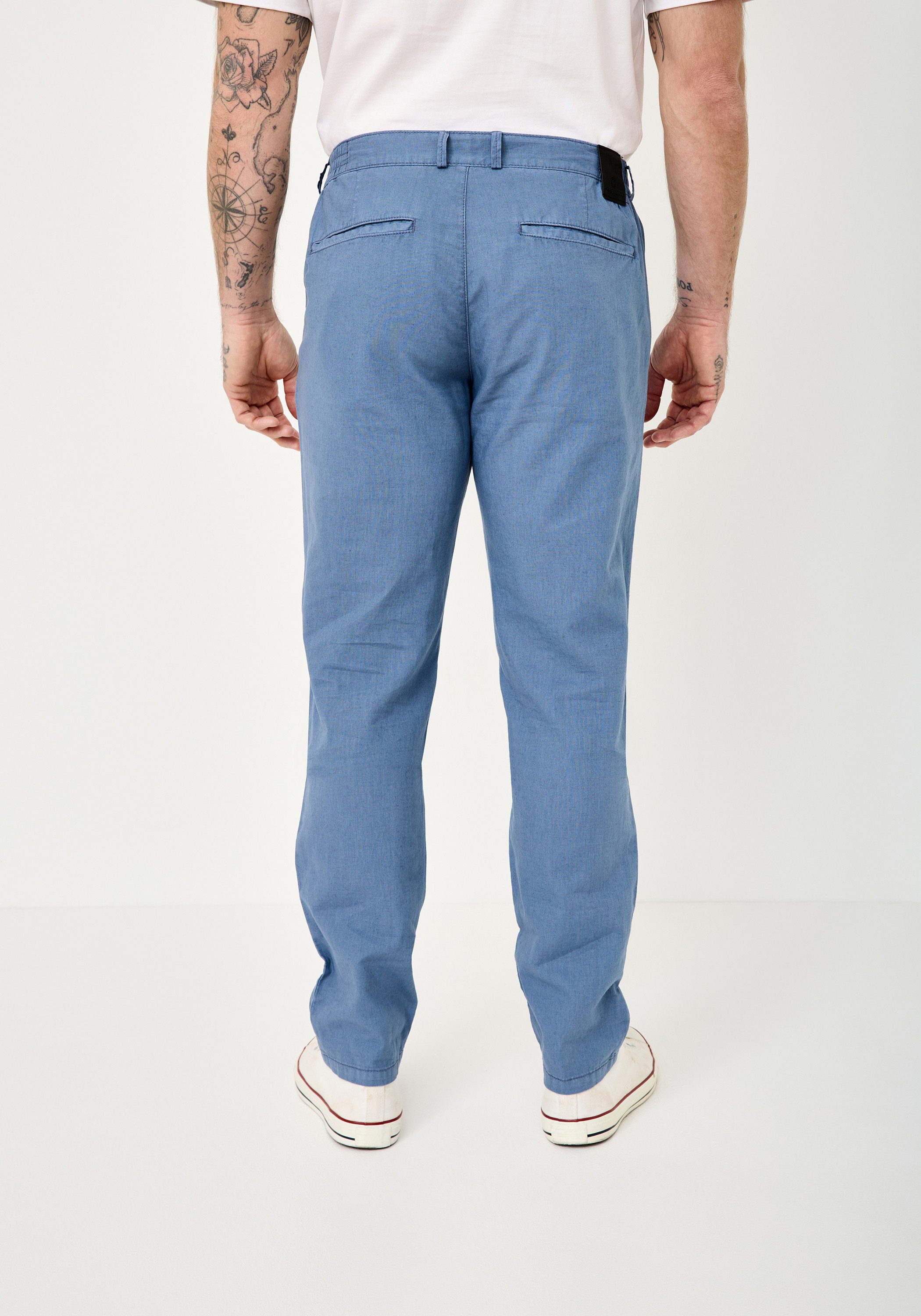 Redpoint Stoffhose HALIFAX Leichte Baumwoll-Leinen Chinos aus der 16 Shades Edition