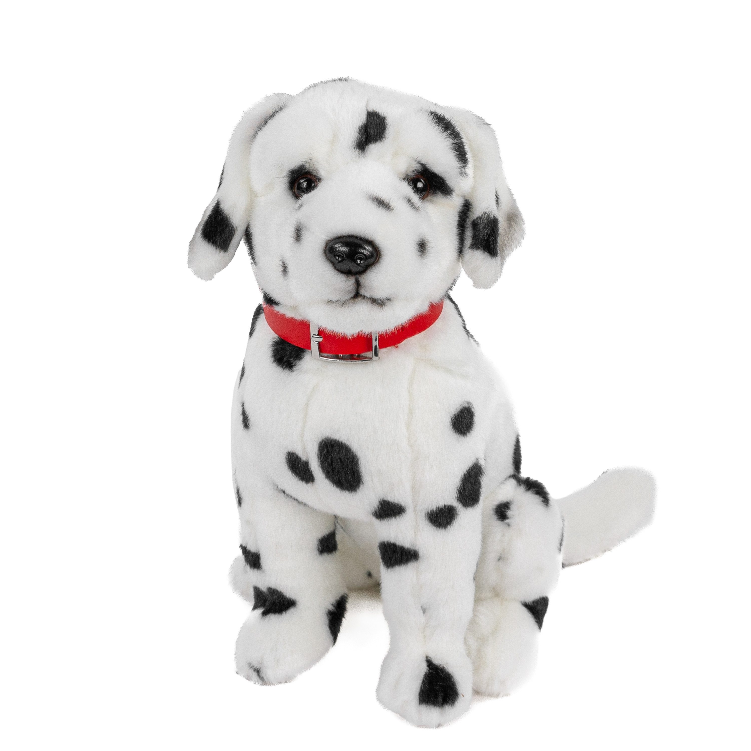 Teddys Rothenburg Kuscheltier Kuscheltier Dalmatiner mit Halsband sitzend 30 cm Plüschhund