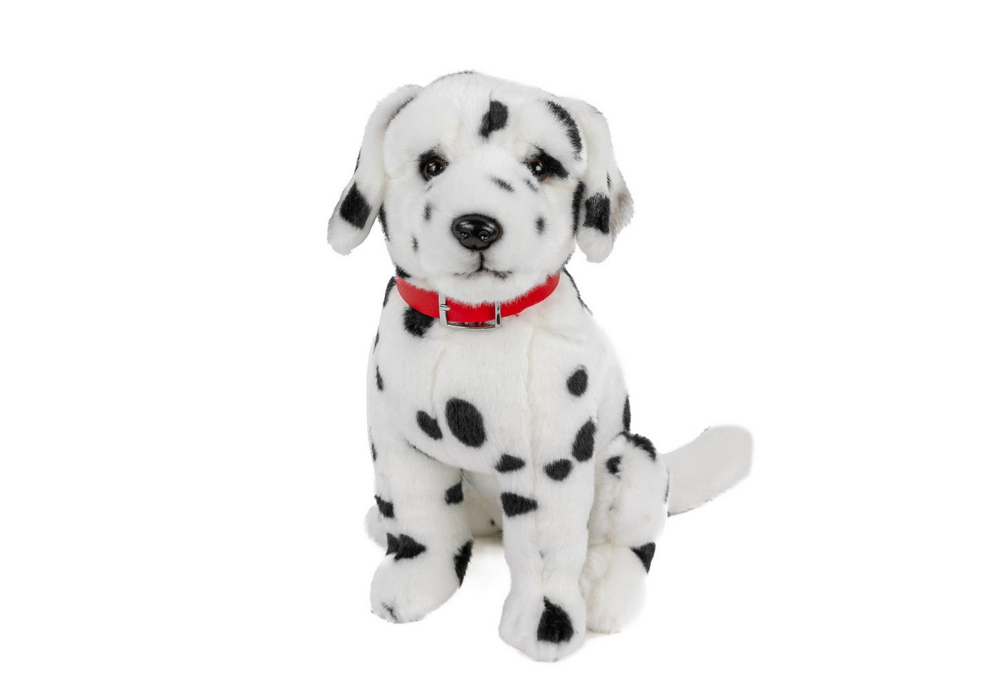 Teddys Rothenburg Kuscheltier Kuscheltier Dalmatiner mit Halsband sitzend 30 cm Plüschhund