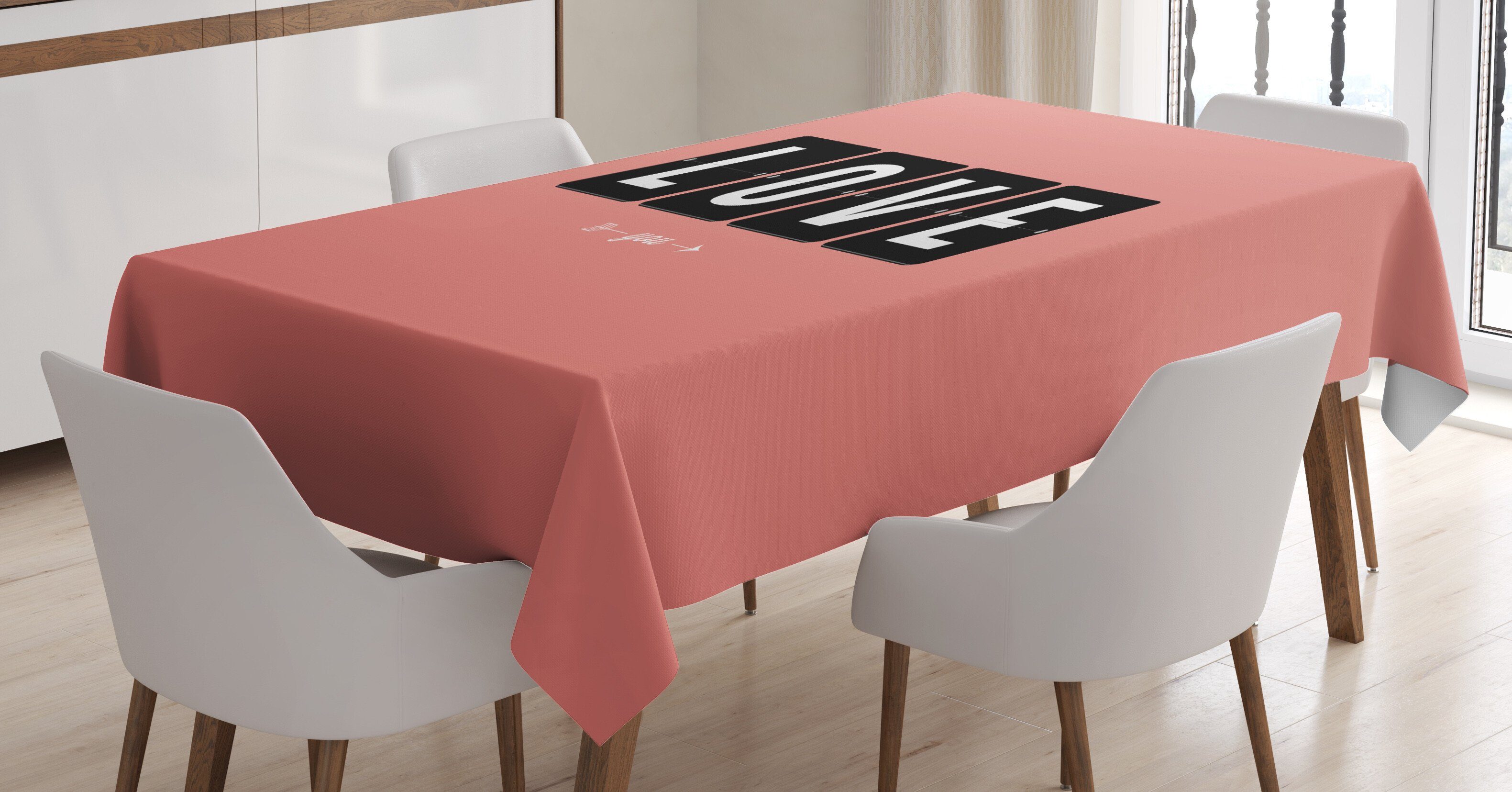 Tischdecke Für Außen Liebe Klare Farben, Uhr-Entwurf geeignet Bereich Waschbar Abakuhaus Farbfest Anbetung den