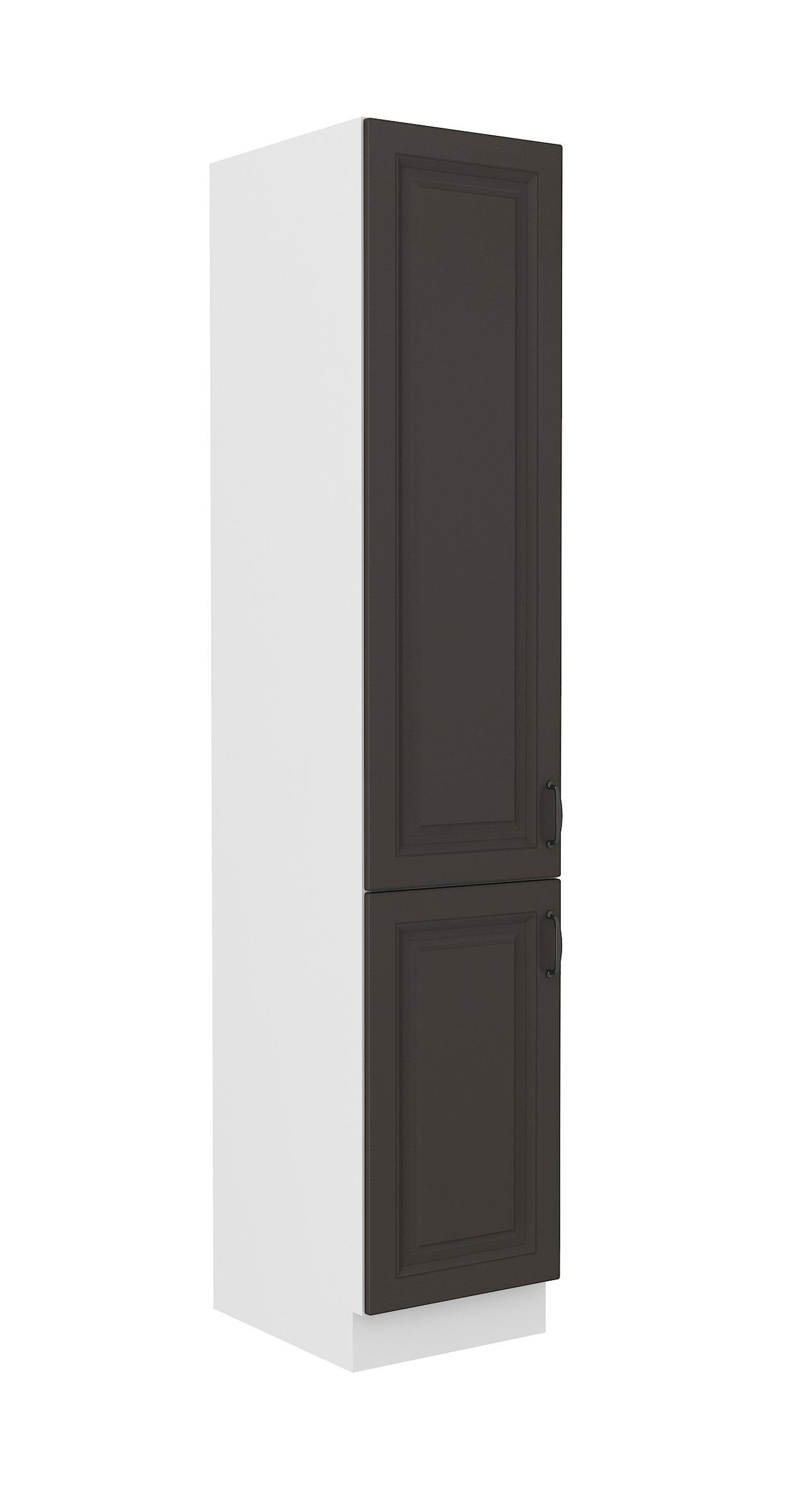 Hochschrank Grau Küchenzeile Küchen-Preisbombe Küche Stilo Vorratshochschrank Küchenblock cm 40