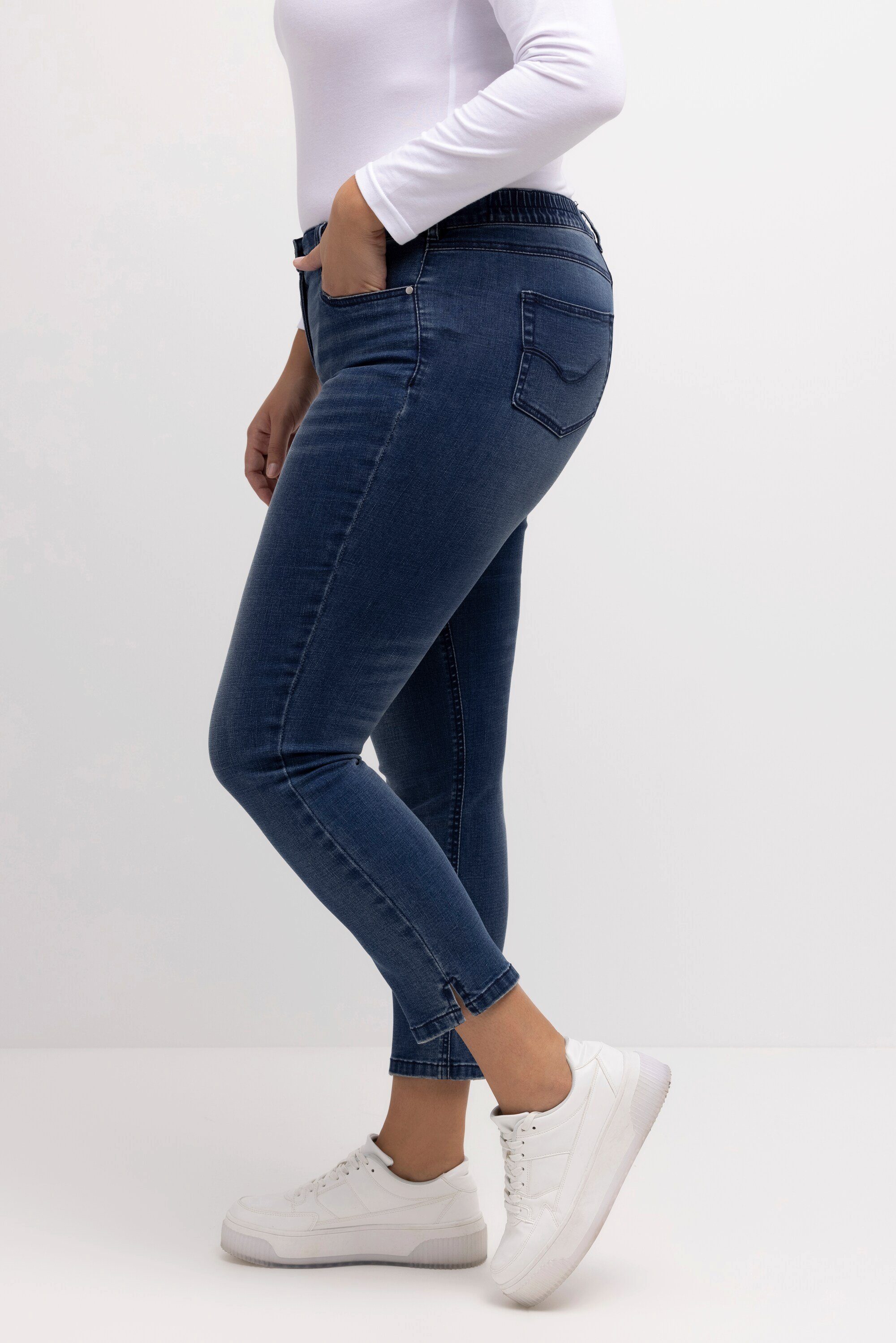 Regular-fit-Jeans Jeans schmales Komfortbund Sarah Popken Bein Ulla