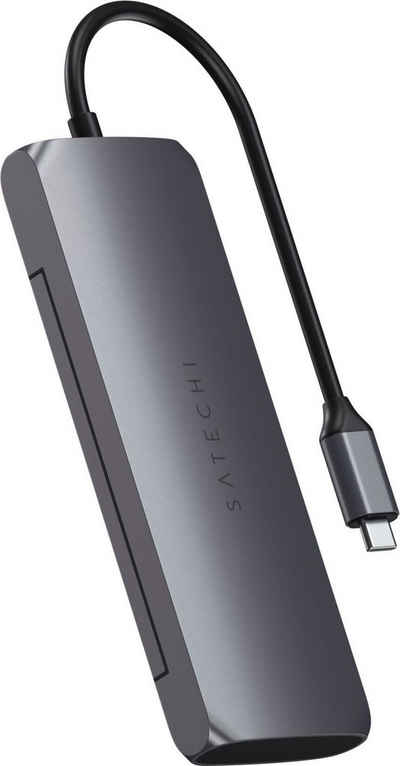 Satechi USB-C Hybrid Multiport Adapter mit SSD Steckplatz USB-Adapter HDMI, USB Typ A zu USB Typ C