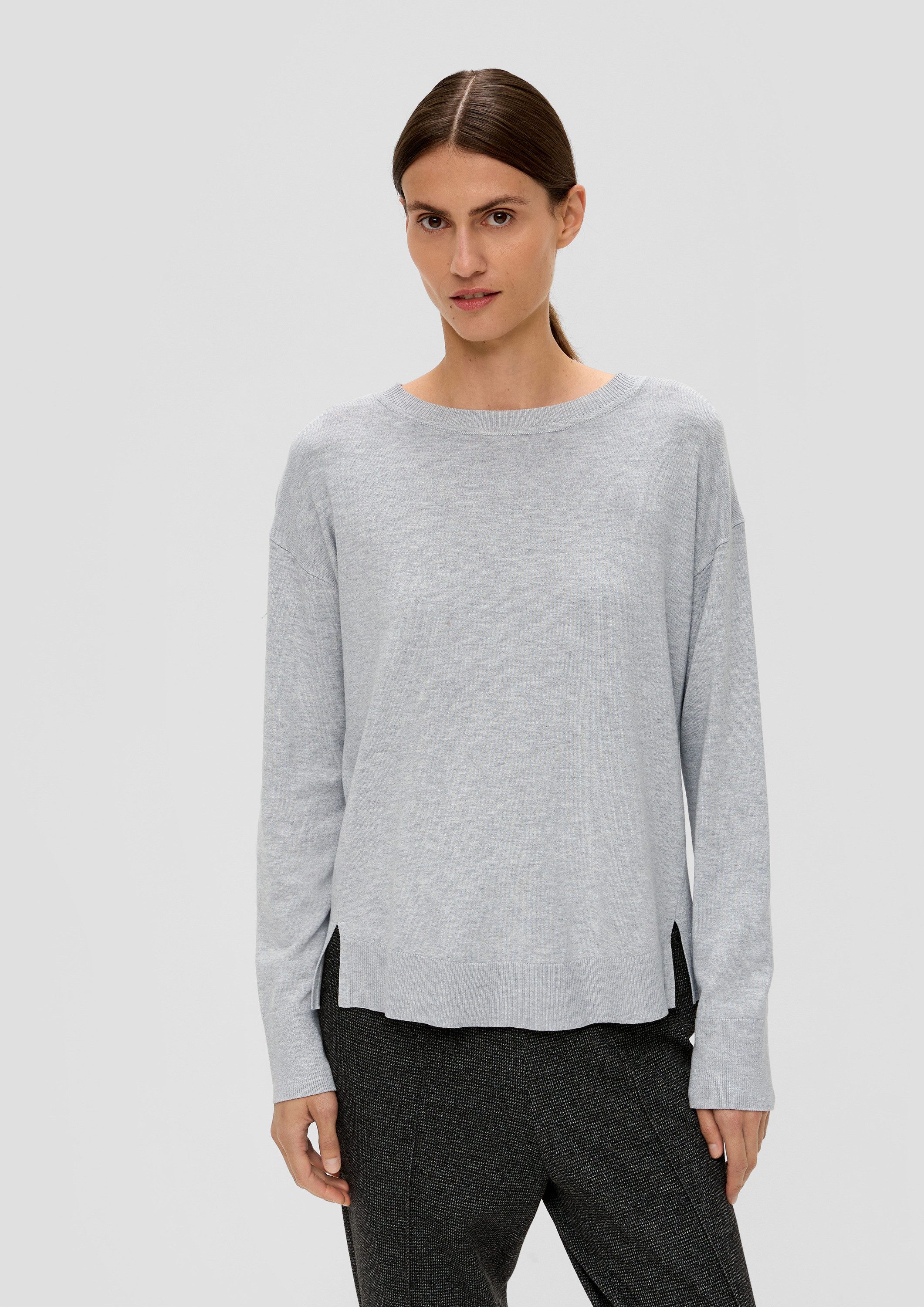 s.Oliver Longpullover Strickpullover Leichter Pullover aus günstig online kaufen