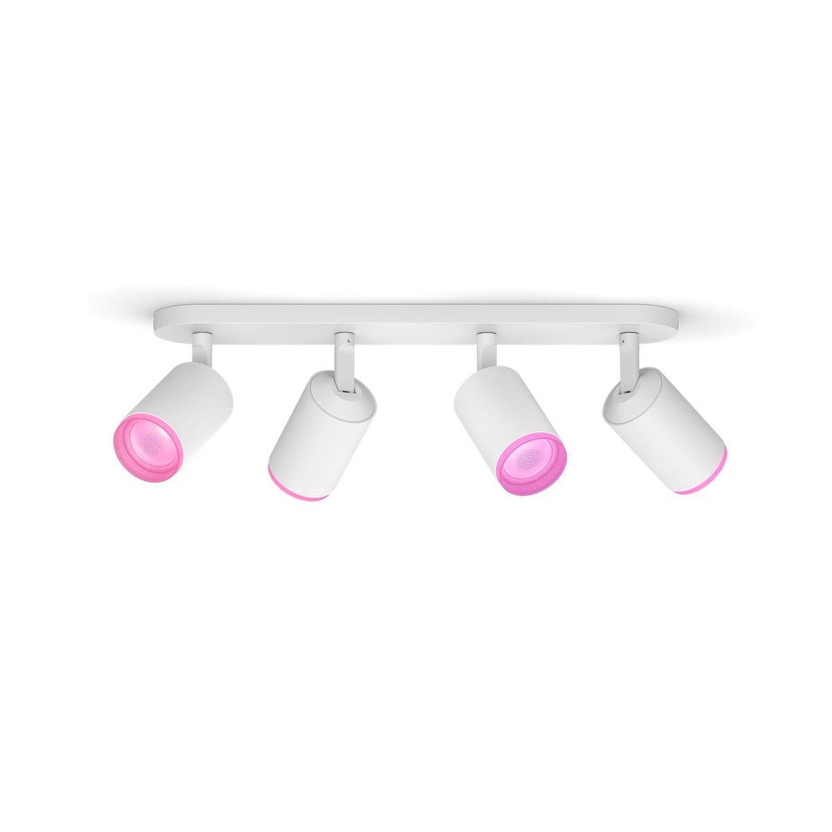 Philips Hue LED Flutlichtstrahler Fugato, Dimmfunktion, Leuchtmittel  wechselbar, Farbwechsler, Einstellbar in weißem oder farbigem Licht