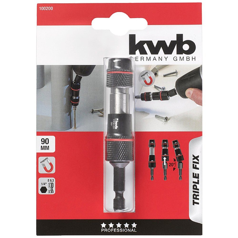 (6.3 kwb kwb Triple Bithalter Bithalter mm Fix 90 mm) 1/4" 100200