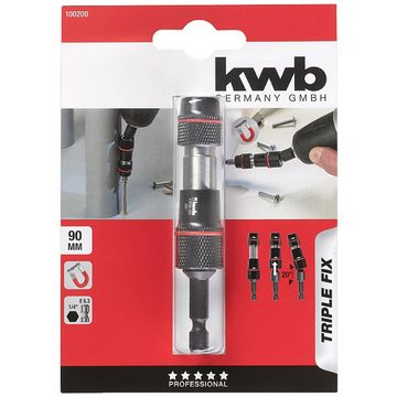 kwb Bithalter kwb 100200 Bithalter Triple Fix 90 mm 1/4" (6.3 mm)