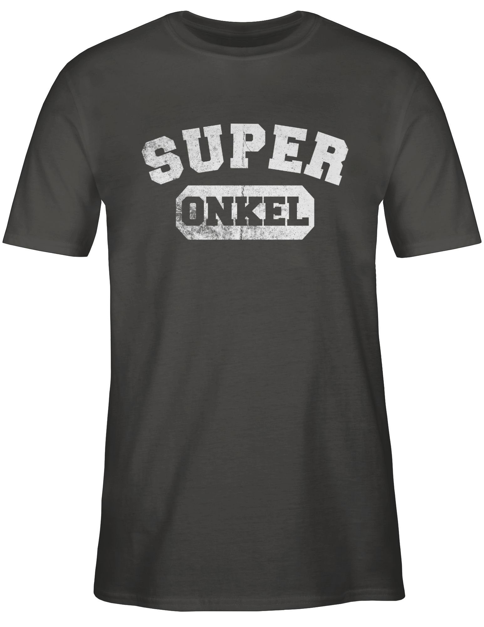 1 Geschenk Dunkelgrau Onkel Shirtracer Bruder Vintage und Onkel T-Shirt Super