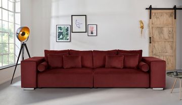 INOSIGN Big-Sofa Aliya, incl. Bettfunktion und Bettkasten, Breite 290 cm,incl. Zierkissen