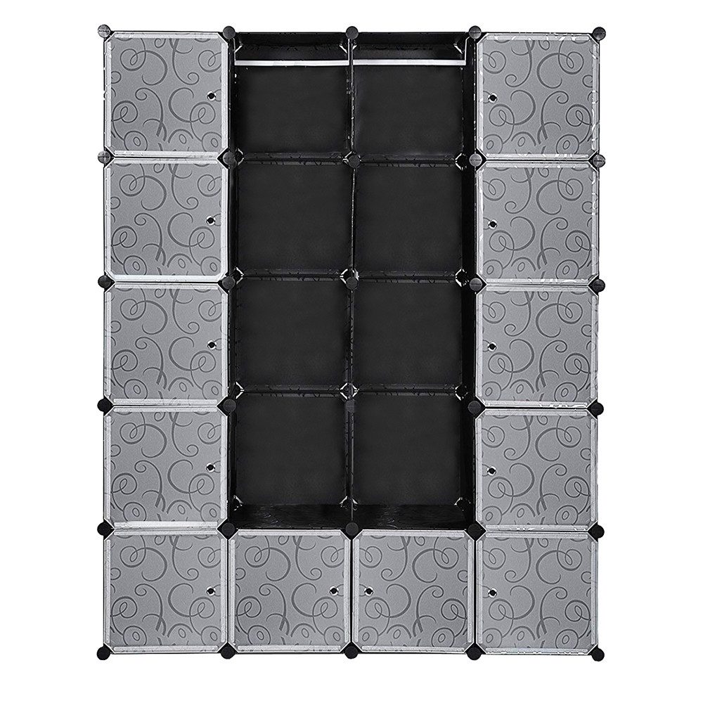 Clanmacy Kleiderschrank Kleiderschrank DIY Garderobe Kreativität günstig online kaufen