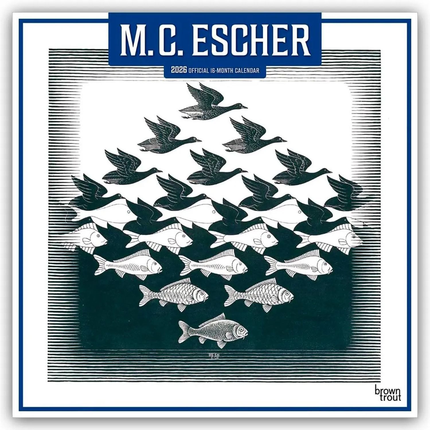 Wandkalender M. C. Escher 2026 - 16-Monatskalender