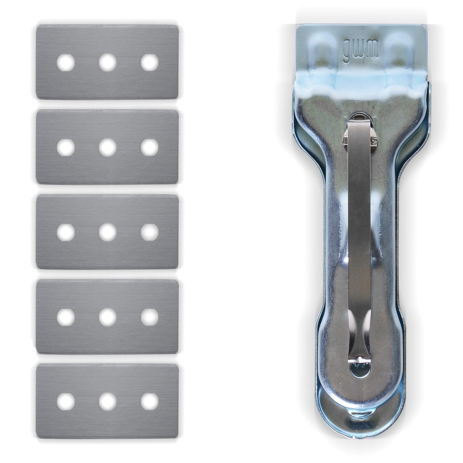 VIOKS Glasschaber Set 1x / 2x Ceranfeldschaber + 5x / 10x Klingen für Glaskeramikkochfeld Herd