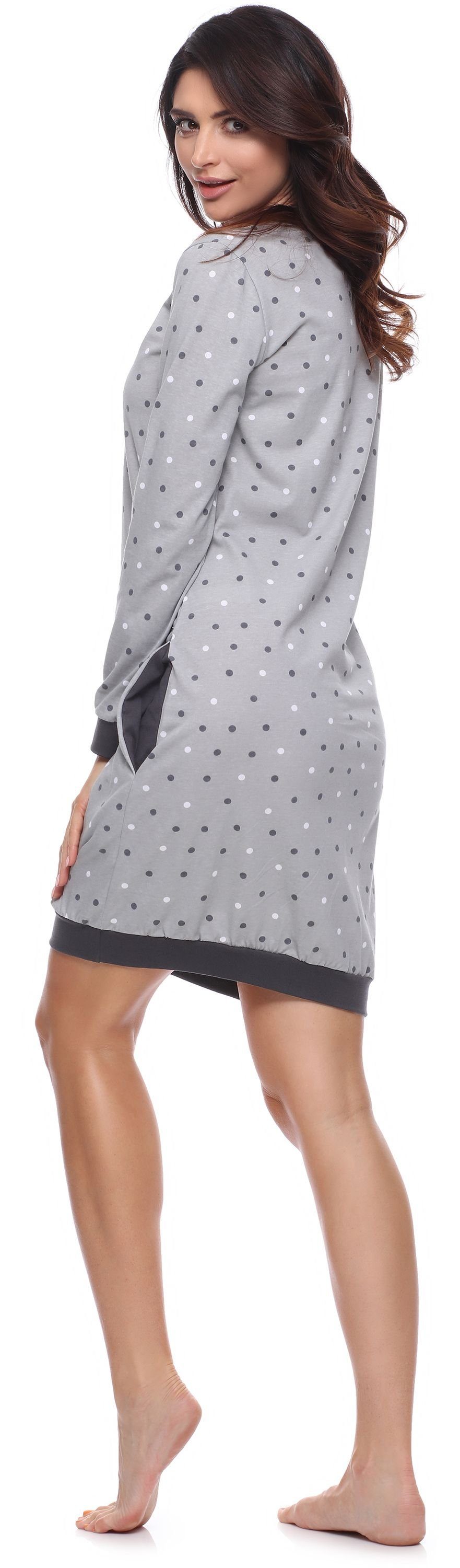 Merry Style Nachthemd Damen Nachthemd Langarm günstig online kaufen