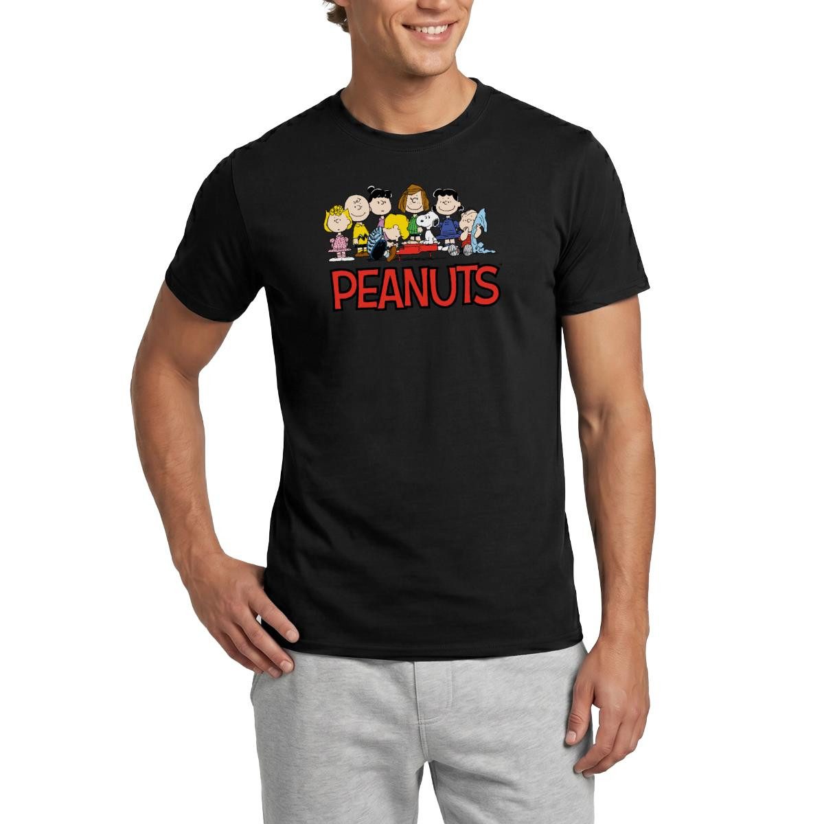 Spreadshirt T-Shirt Peanuts Snoppy Und Friends Männer T-Shirt (1-tlg)