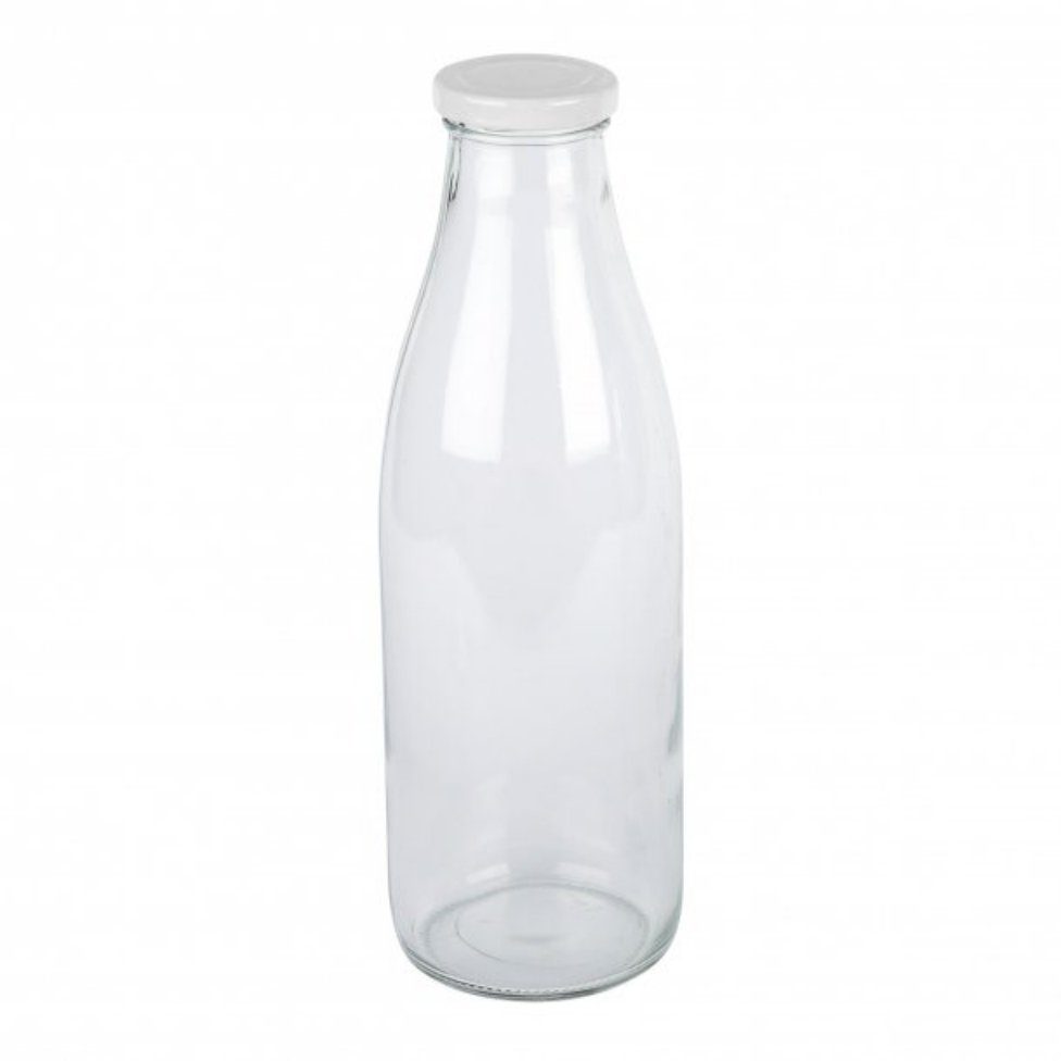 Milchbehälter l ca. 133615 axentia Glas, 1 Milchflasche,