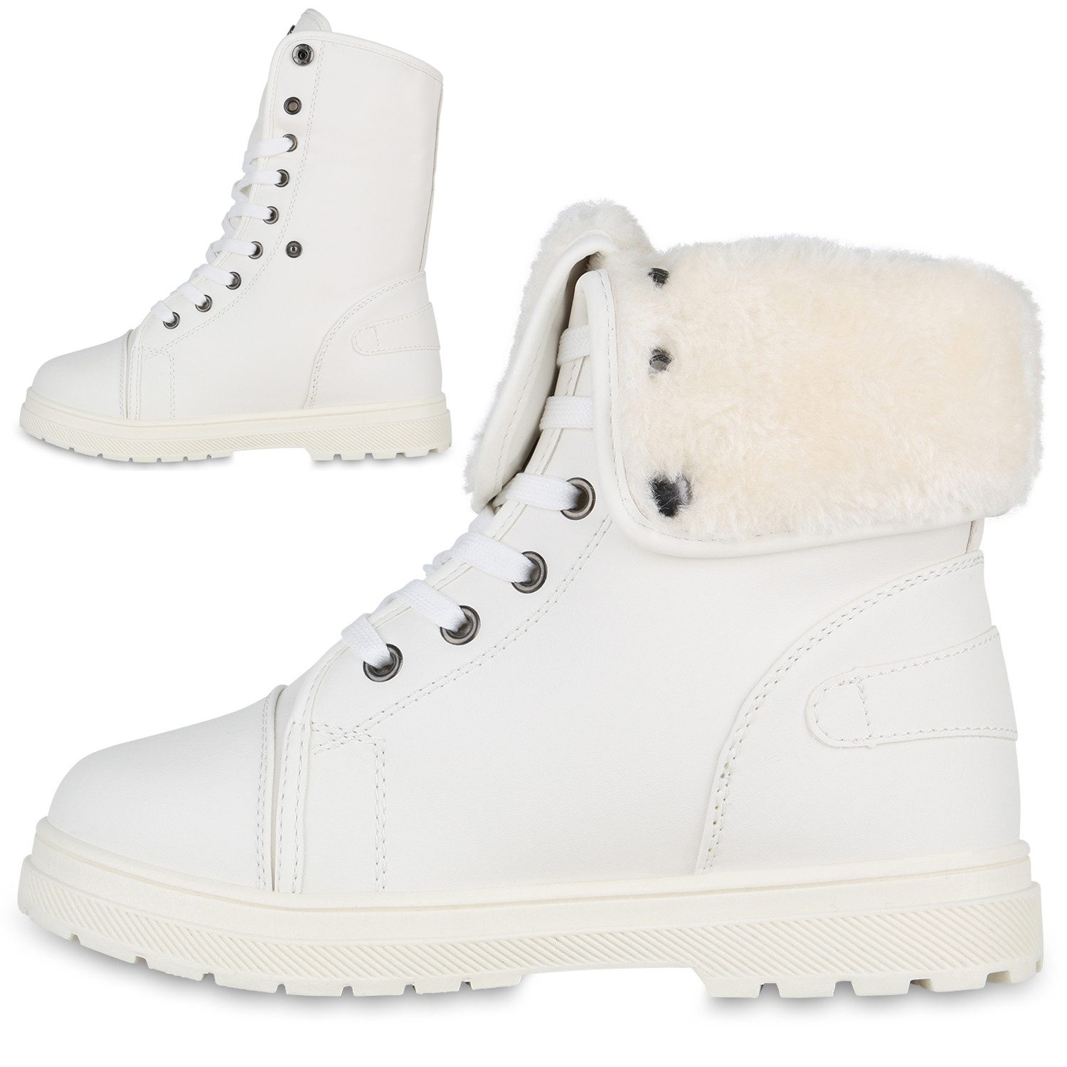 VAN HILL 840859 Sneaker Damen Warm Gefütterte Sneaker High Bequeme Schnalle günstig online kaufen