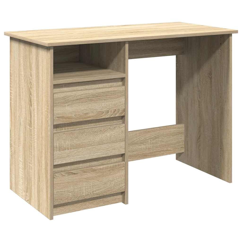vidaXL Schreibtisch Schreibtisch Sonoma-Eiche 102x50x75 cm Holzwerkstoff günstig online kaufen
