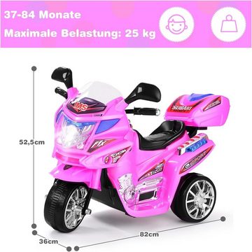 KOMFOTTEU Elektro-Kindermotorrad mit 3 Rädern, für Kinder von 3 bis 7 Jahre alt, bis zu 25 kg