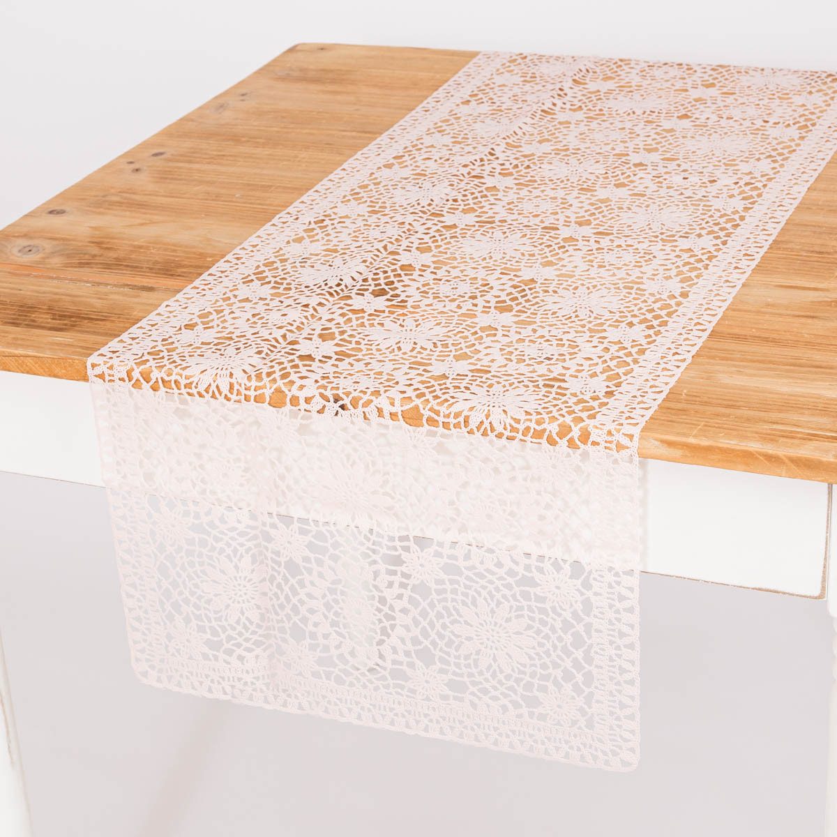 SCHÖNER LEBEN. Tischläufer Tischläufer Häkelspitze Amira altrosa 40x150cm günstig online kaufen