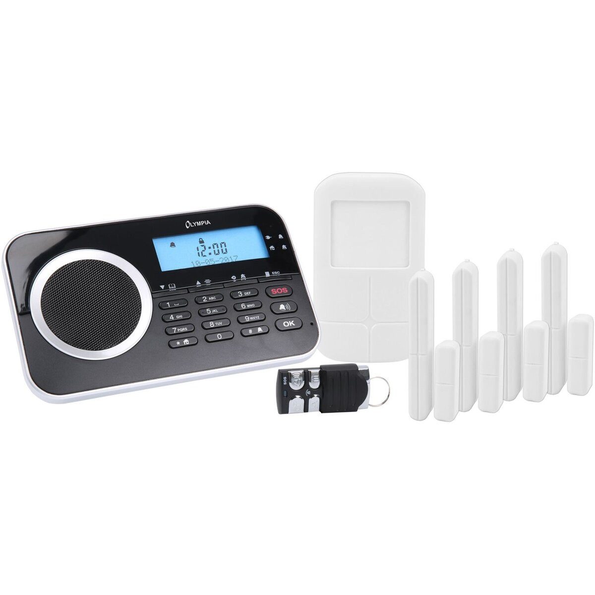 Olympia Kettenschloss Alarmanlage Protect 9761 GSM schwarz