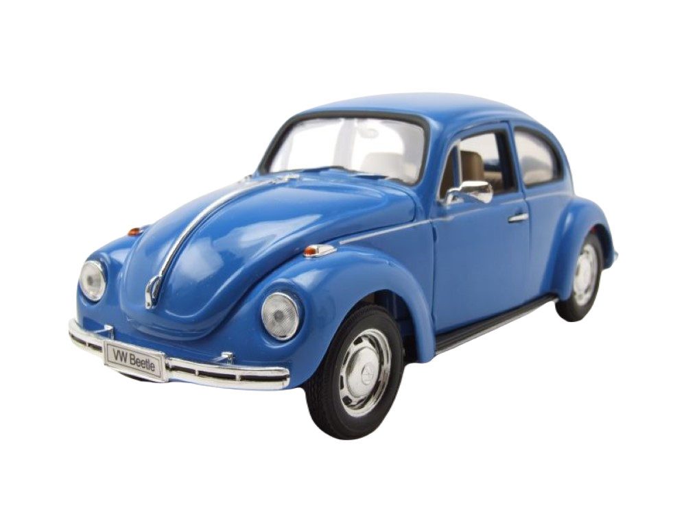 Welly Modellauto VW Käfer 1969 blau, Maßstab 1:24