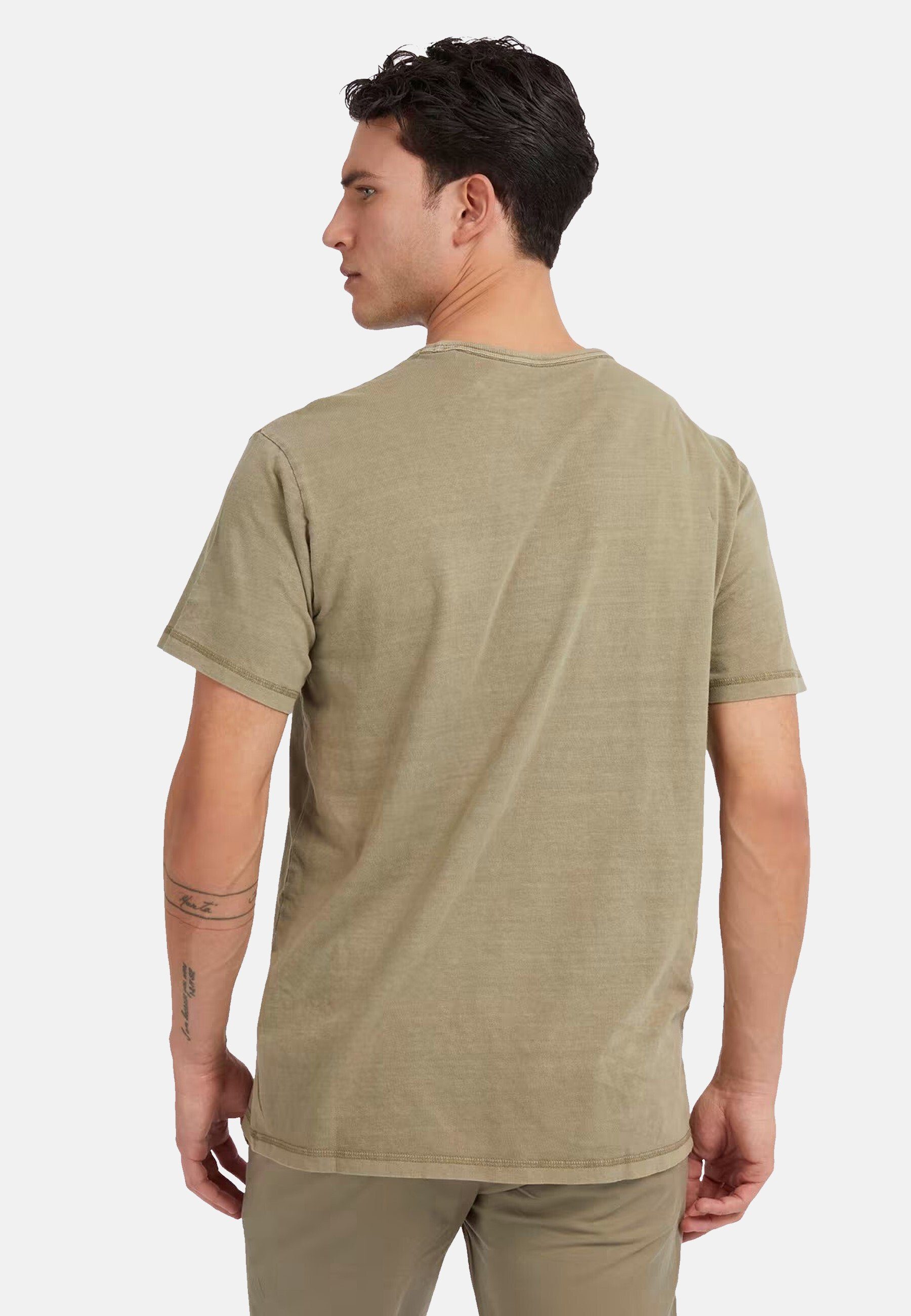 Shirt Kurzarm mit T-Shirt (1-tlg) TREATED grün Guess T-Shirt PATCH