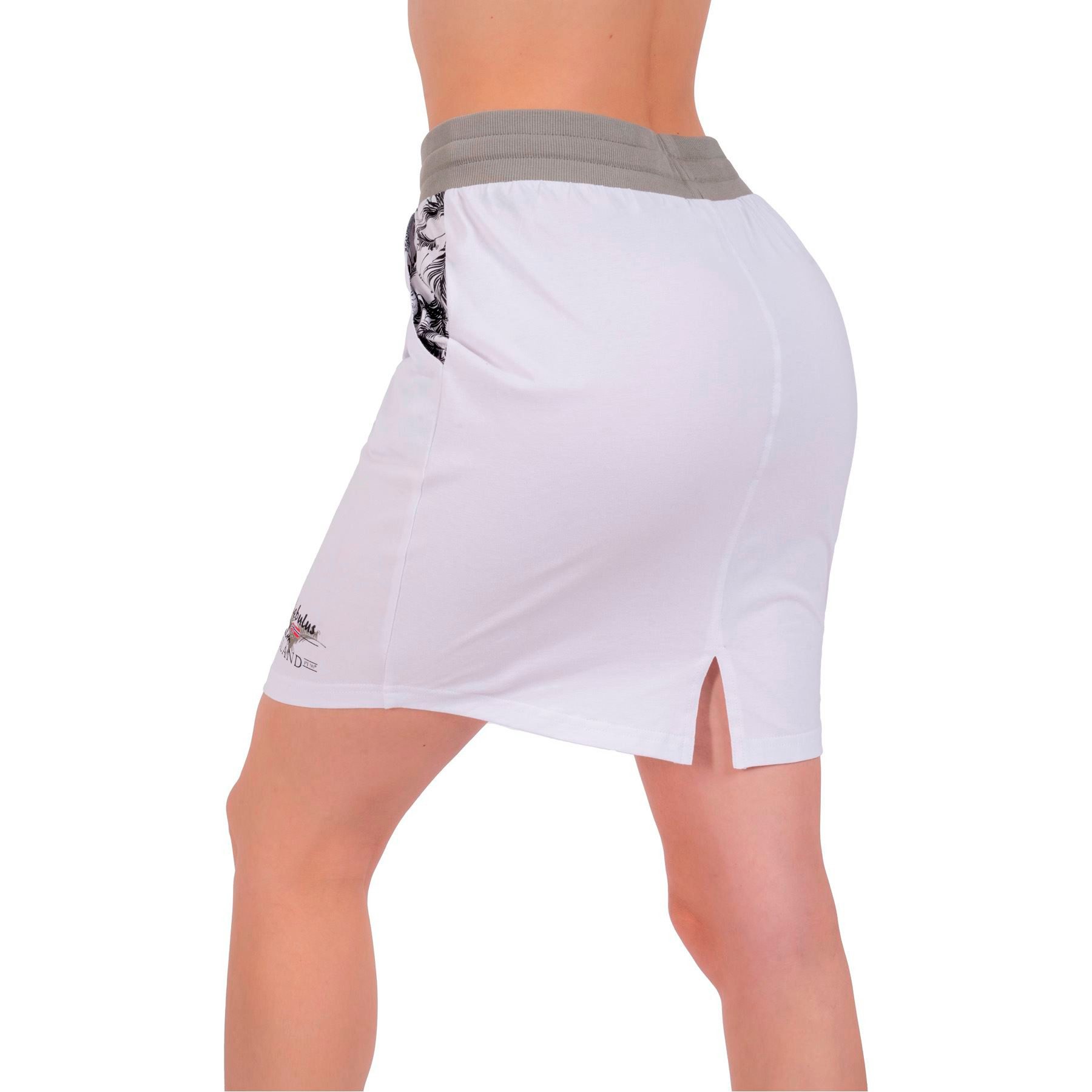 Nebulus Rock & Leggings PALM, P6650 - Damen, weiß-grau, XL/42