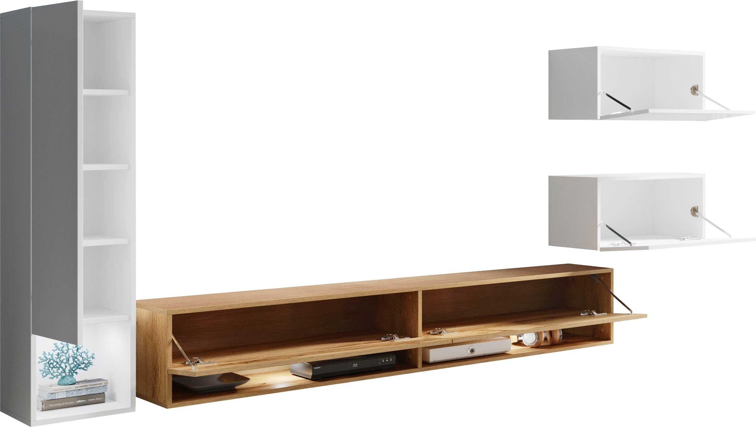 Home affaire Wohnwand Amadeo, (Set, 4-St)