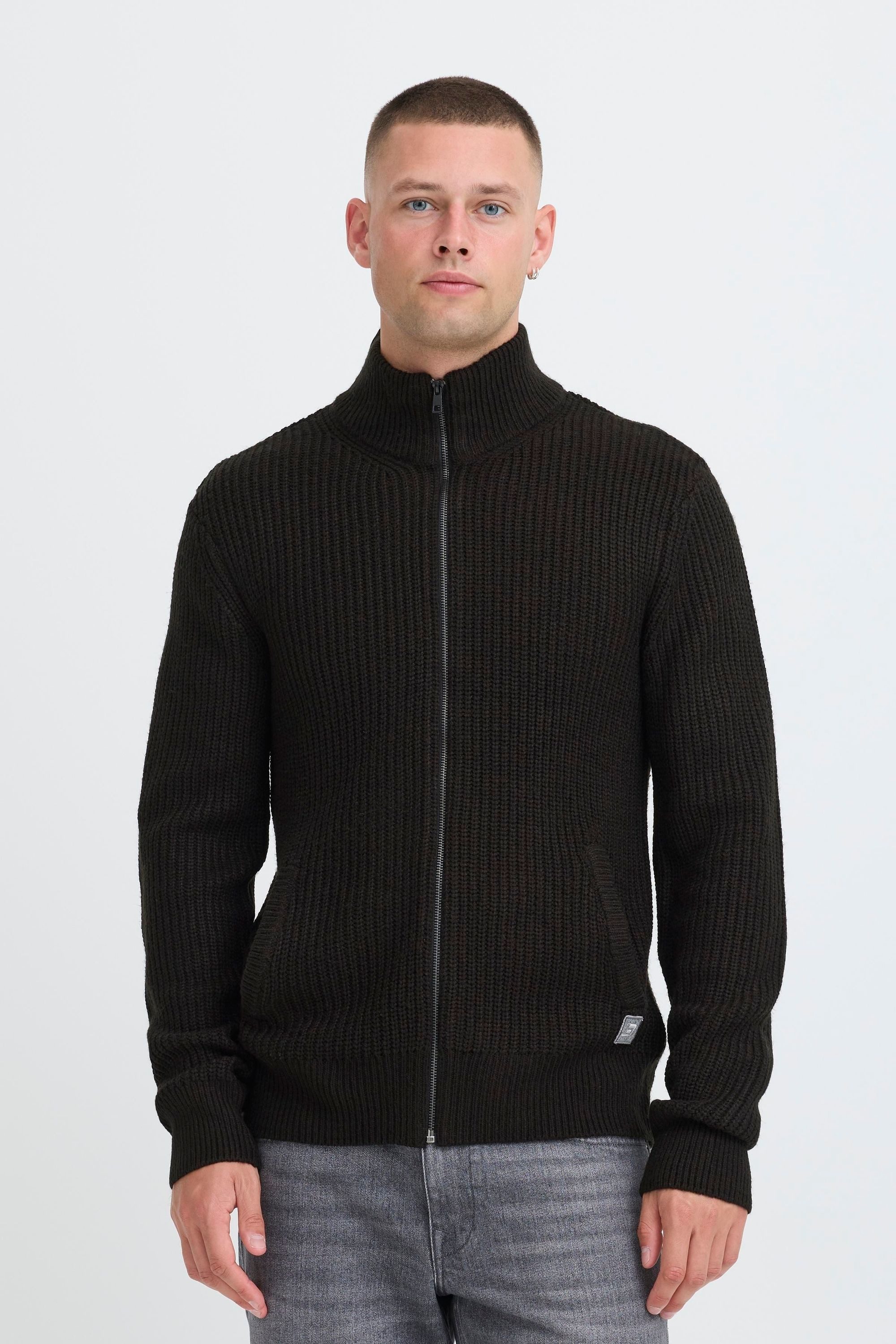 Blend Strickjacke BHMRibes Schicke Zip-Jacke mit Eingrifftaschen günstig online kaufen