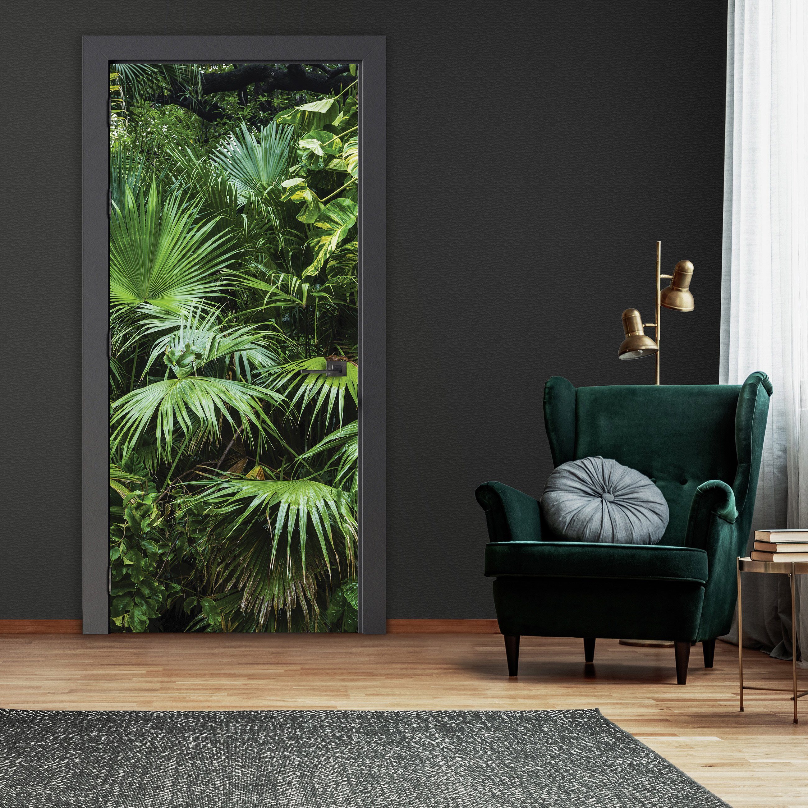 Wallarena Türtapete Selbstklebend Wald Dschungel Natur 3D Effekt Türposter günstig online kaufen