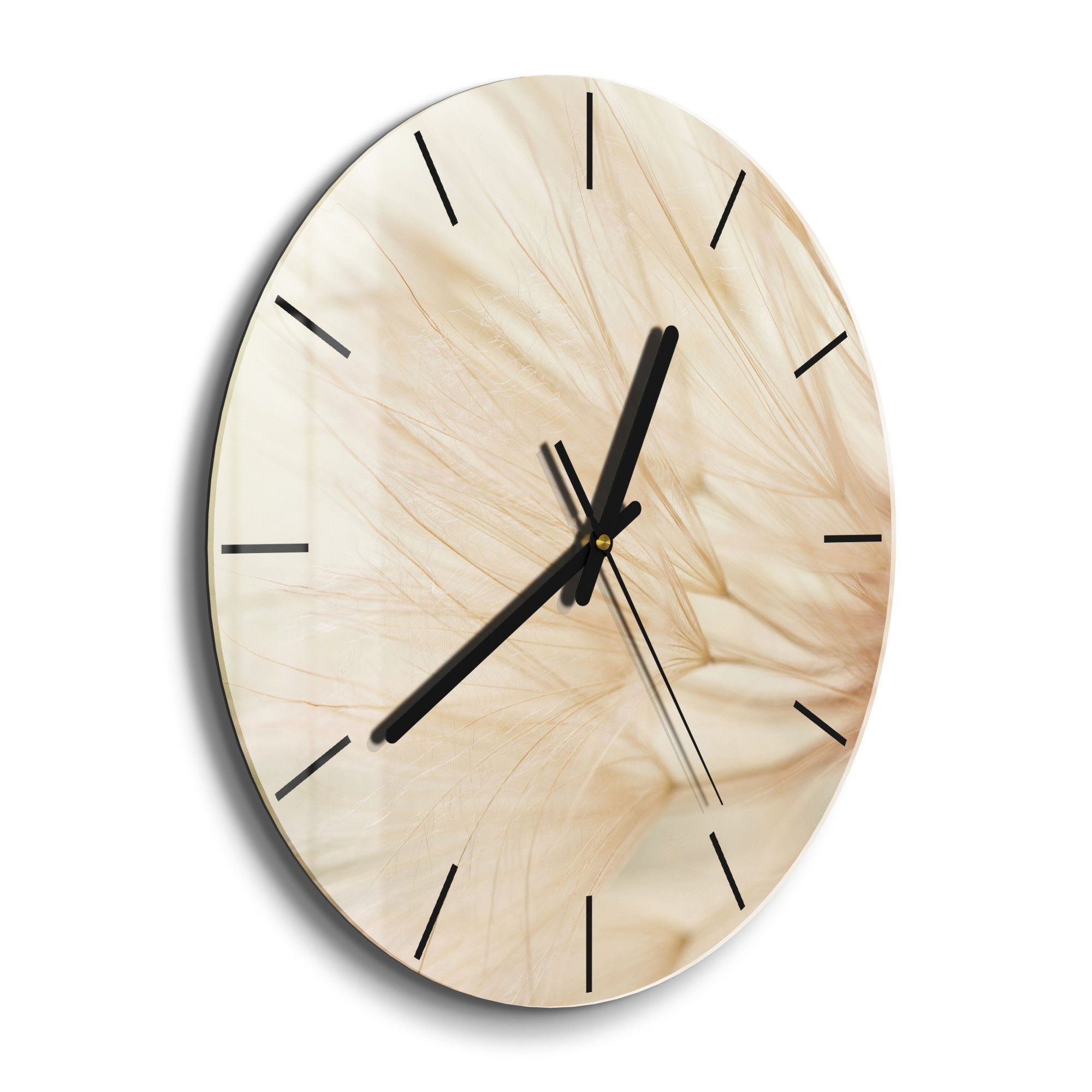 DEQORI Wanduhr 'Zarte Natur' (Glas Glasuhr günstig online kaufen